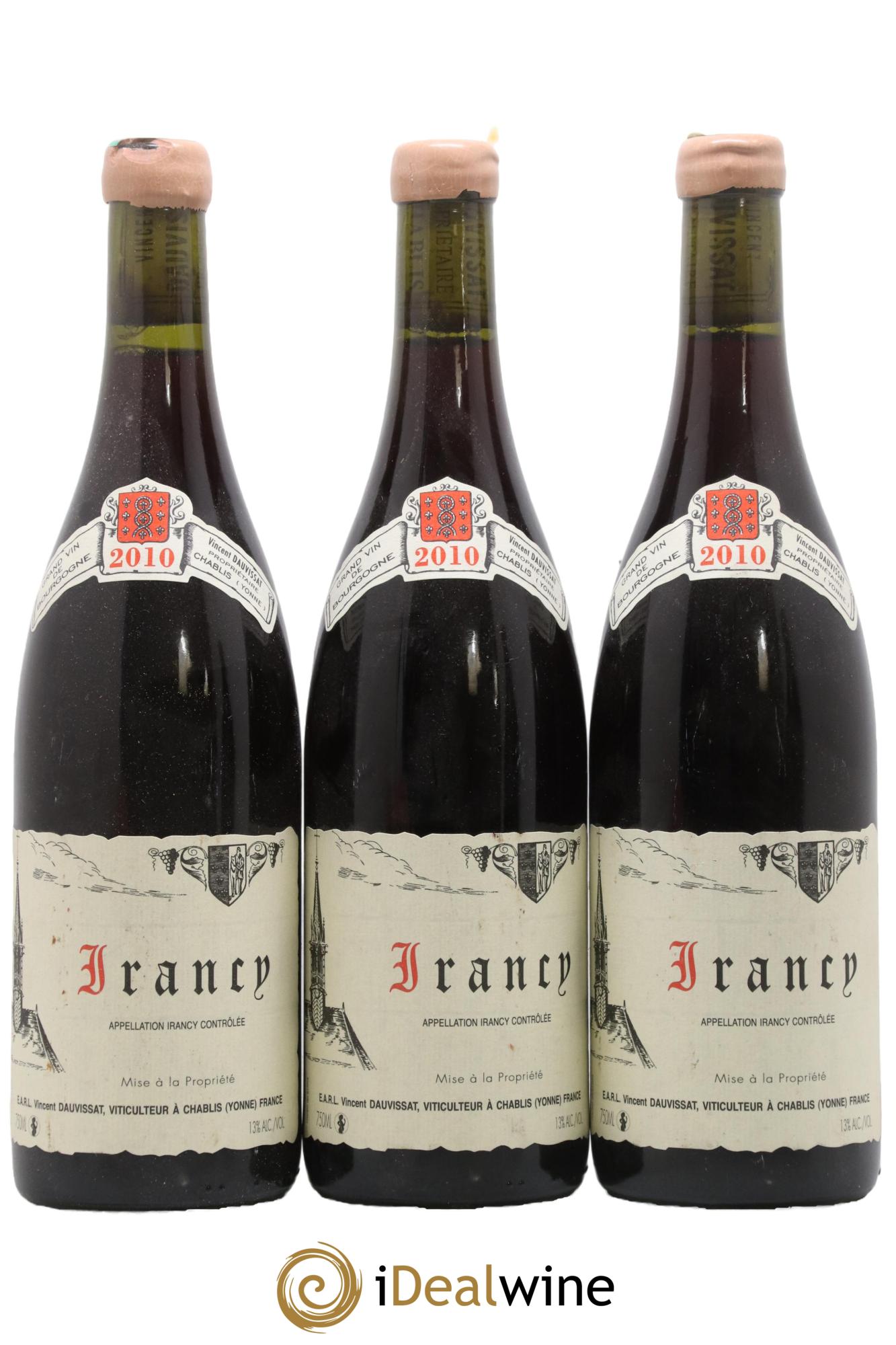 Irancy Vincent Dauvissat (Domaine) 2010 - Lot de 3 bouteilles - 0