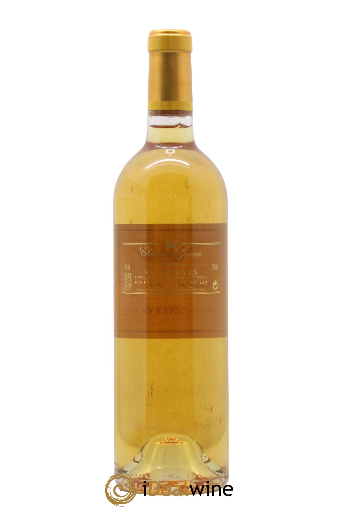 Château d' Yquem 1er Cru Classé Supérieur 2016 - Lot of 1 bottle - 1