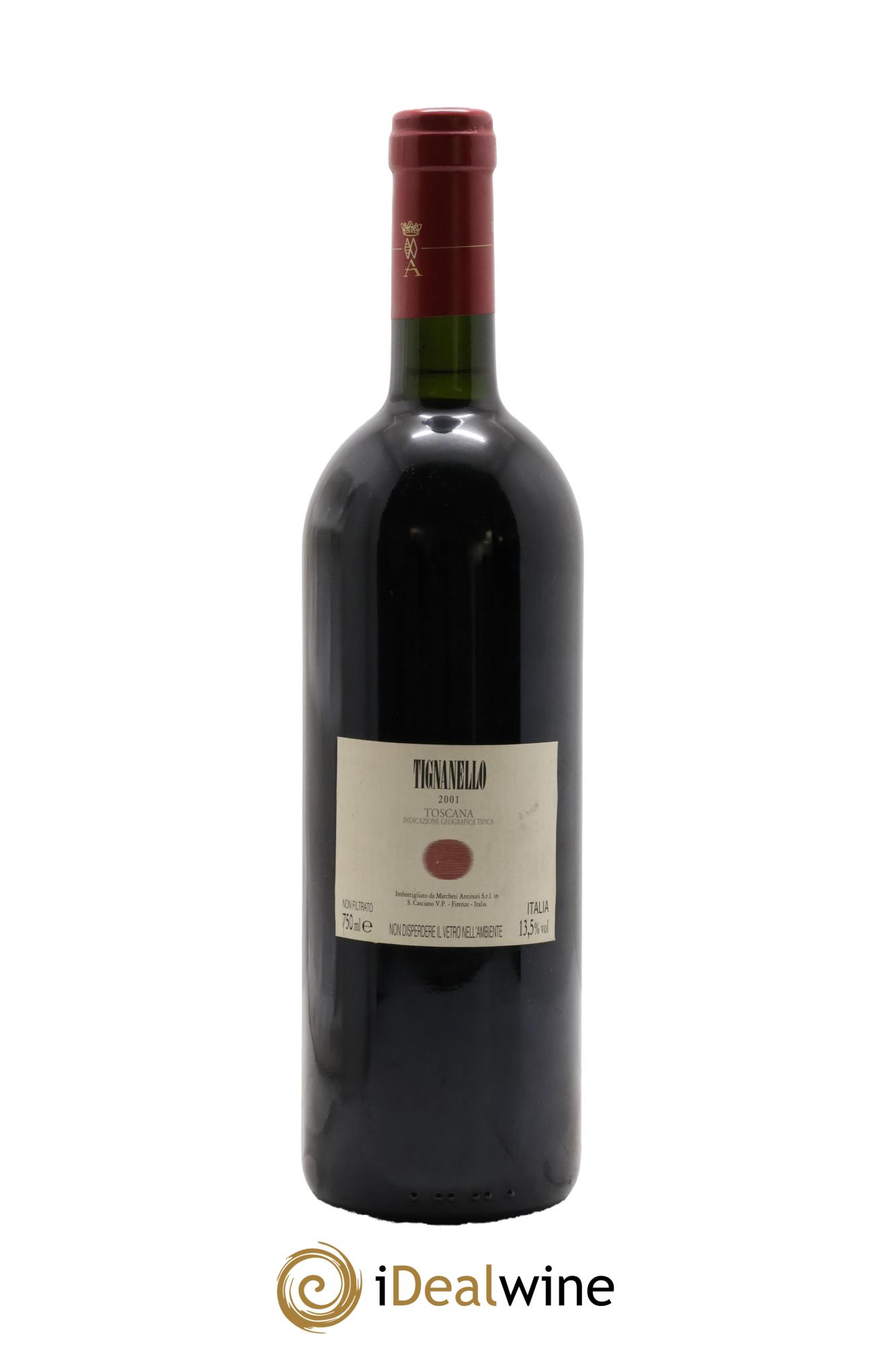 Toscana IGT Tignanello Tenuta Tignanello - Marchesi Antinori 2001 - Lotto di 1 bottiglia - 1