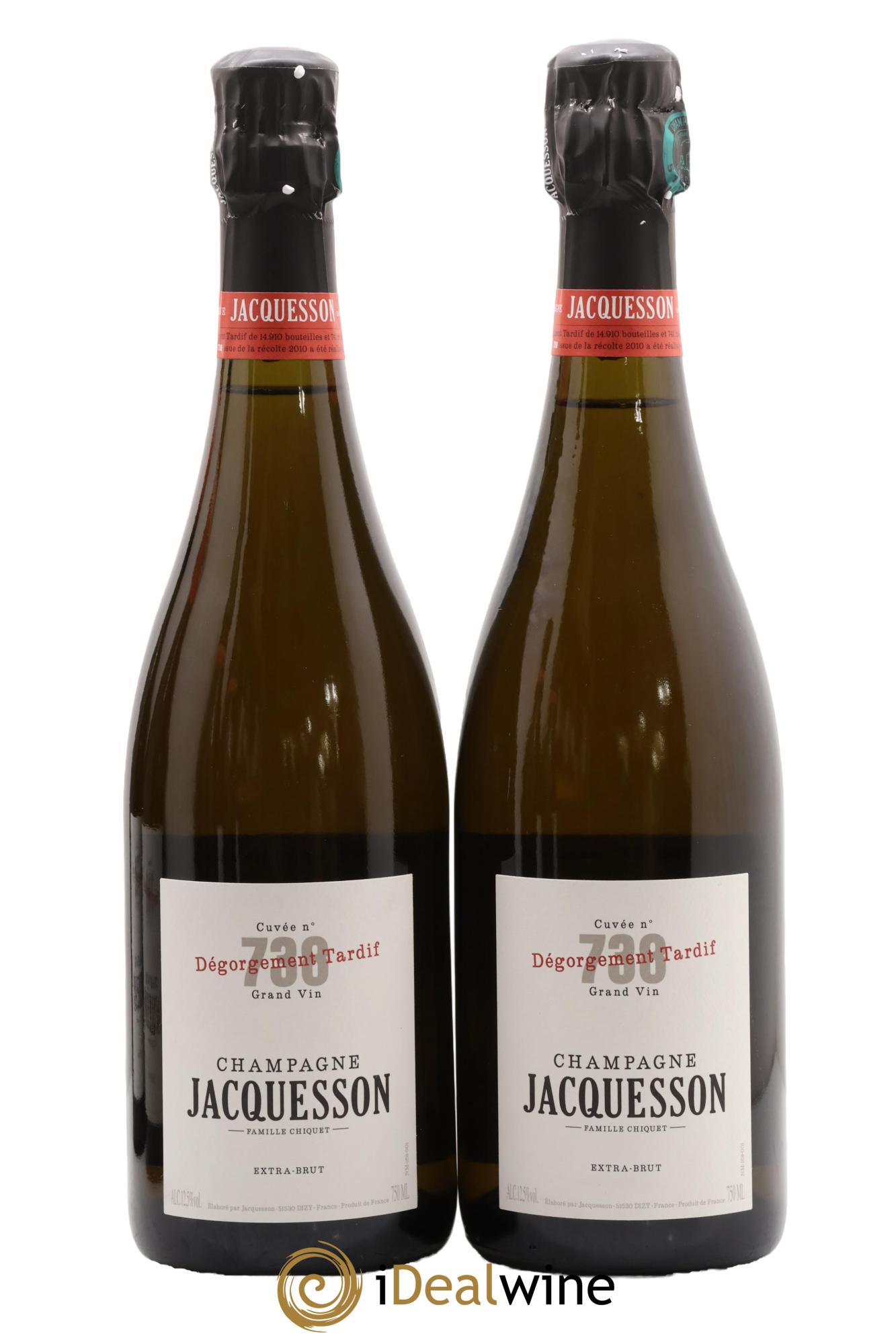 Cuvée 738 Dégorgement Tardif Extra-Brut Jacquesson - Posten von 2 Flaschen - 0