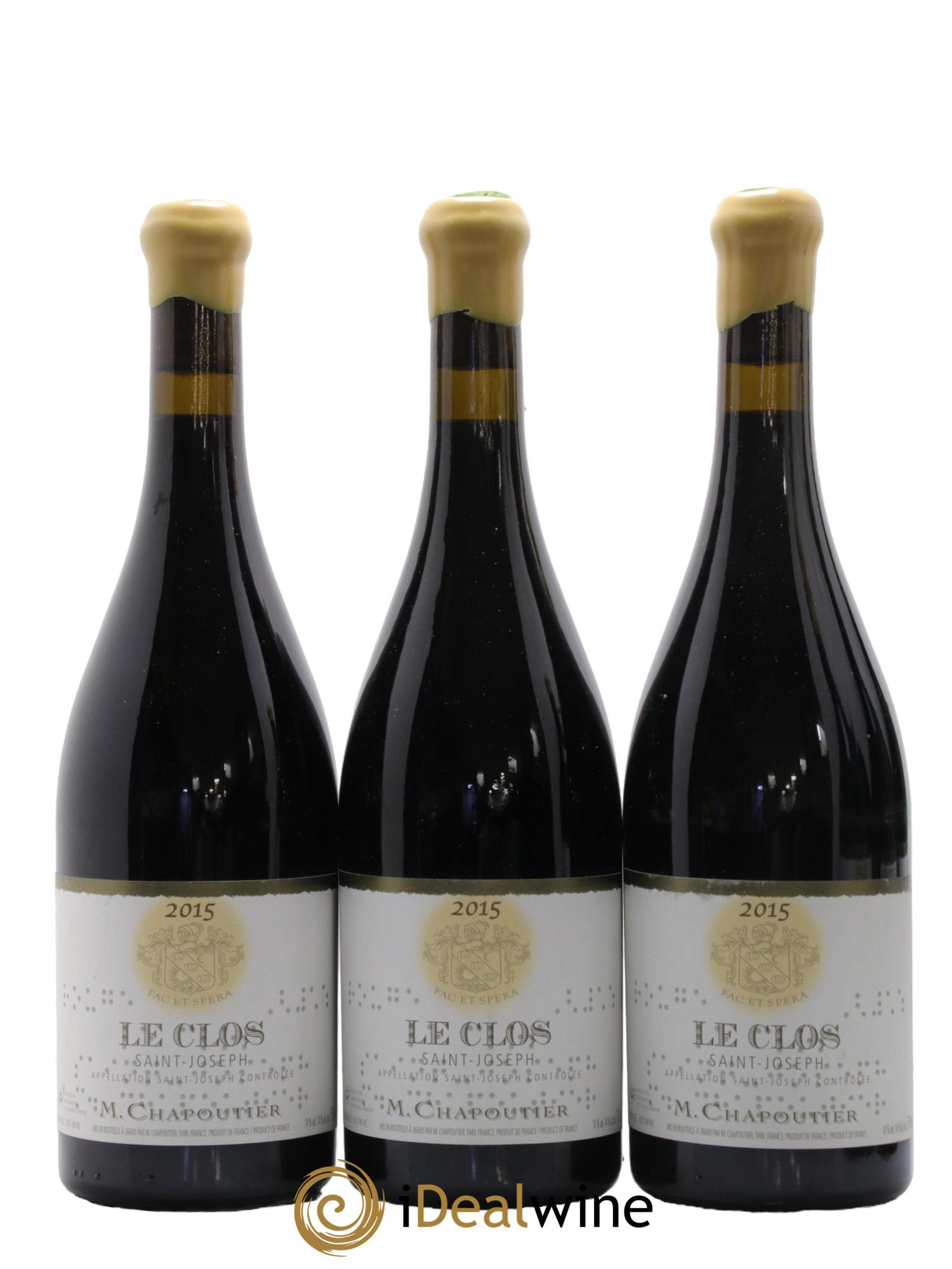 Saint-Joseph Le Clos Chapoutier 2015 - Lot de 6 bouteilles - 1
