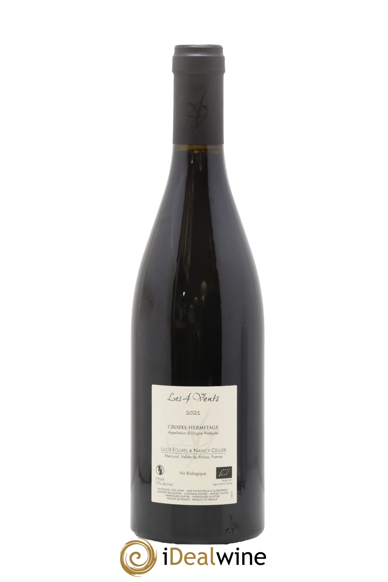 Crozes-Hermitage Les 4 vents Les 4 vents (anciennement Domaine de Lucie) 2021 - Posten von 1 Flasche - 1