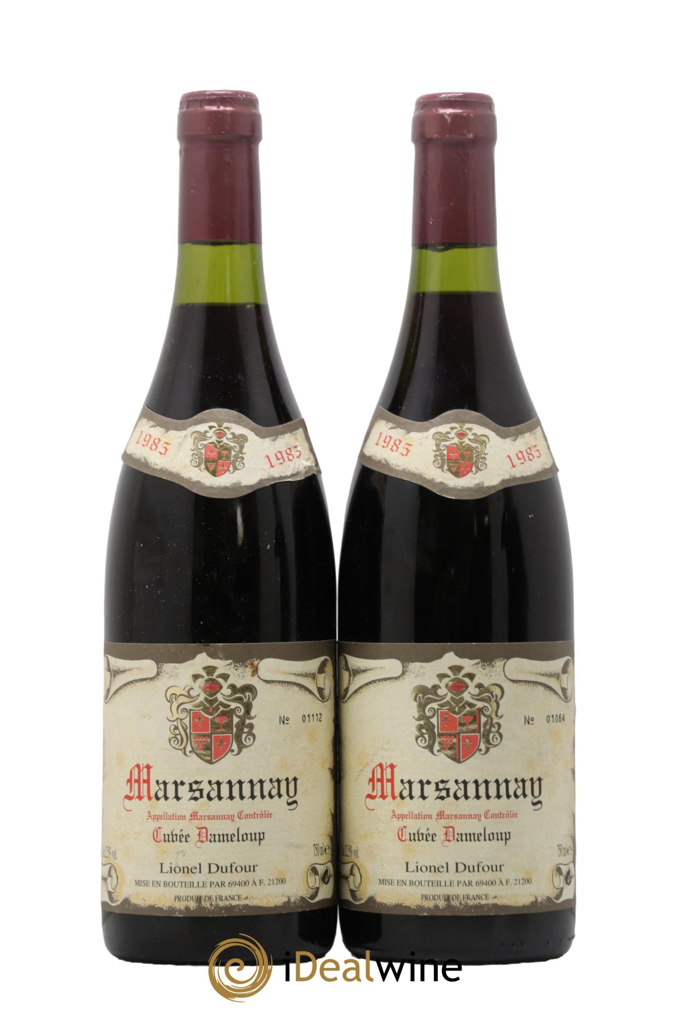 Marsannay Cuvée Dameloup Lionel Dufour 1985 - Lot de 2 bouteilles - 0