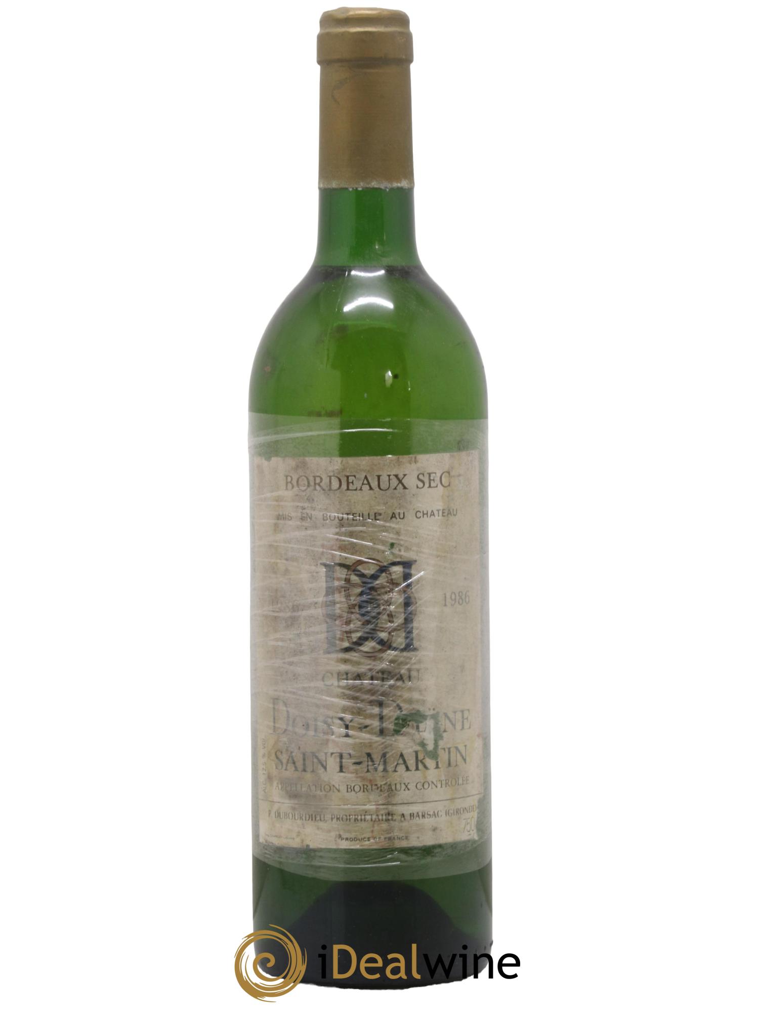 Bordeaux Chateau Doisy Daene Saint Martin 1986 - Lot de 1 bouteille - 0