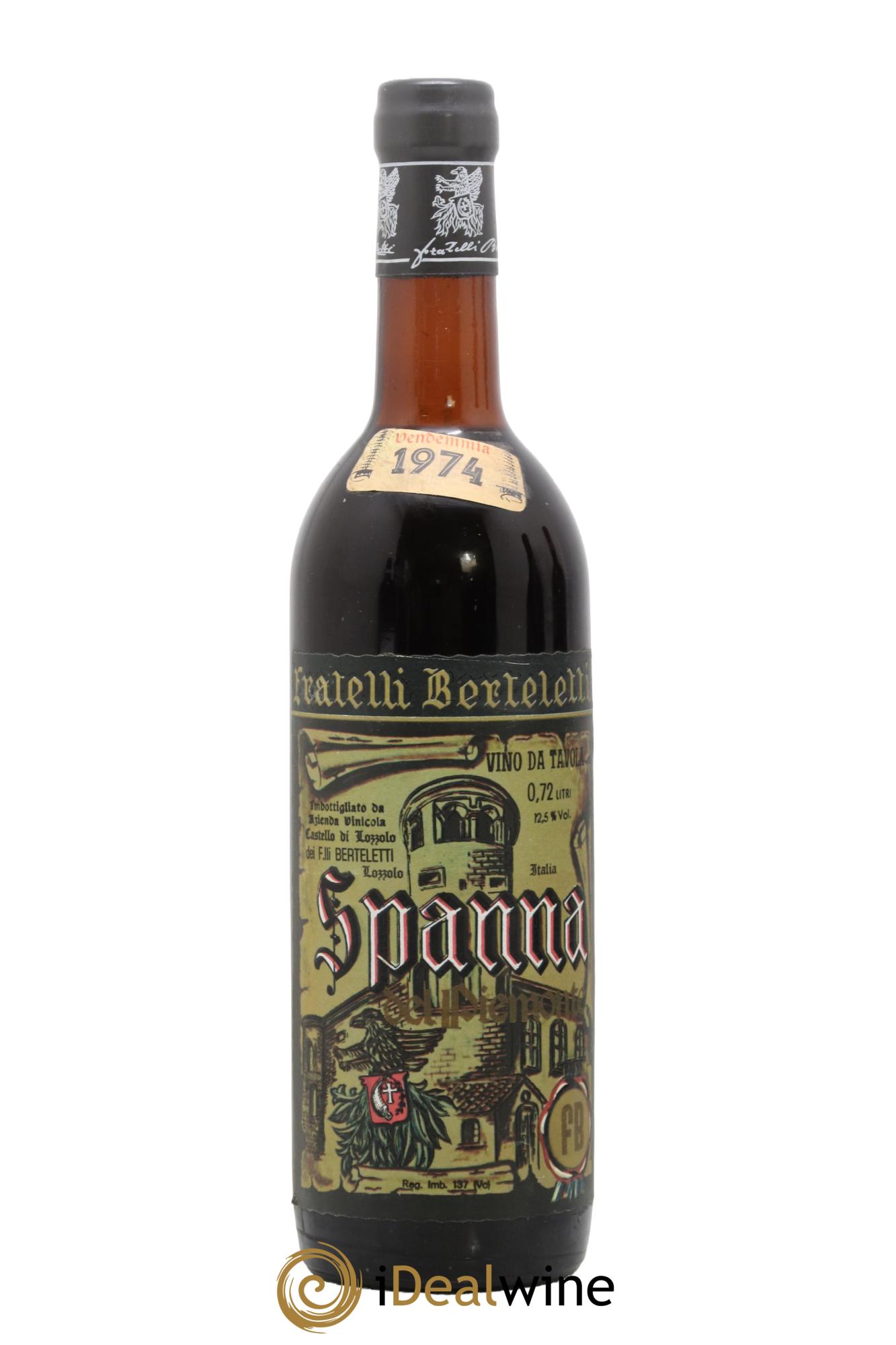 Italie Vino De Tavola Spanna Fratelli Berteletti 1974 - Lot of 1 bottle - 0