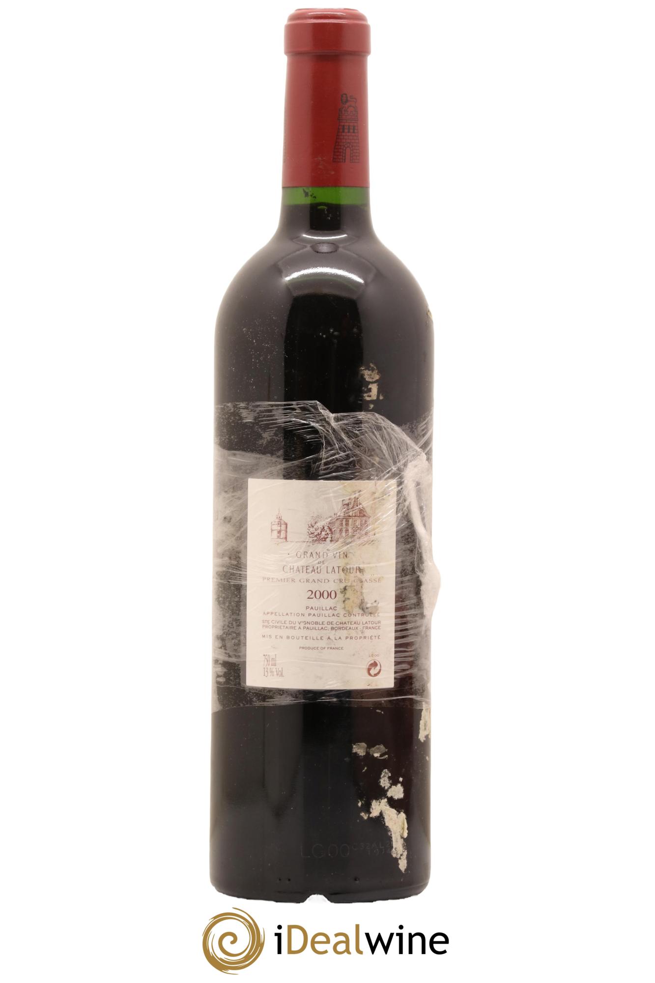 Château Latour 1er Grand Cru Classé 2000 - Lot de 1 bouteille - 1