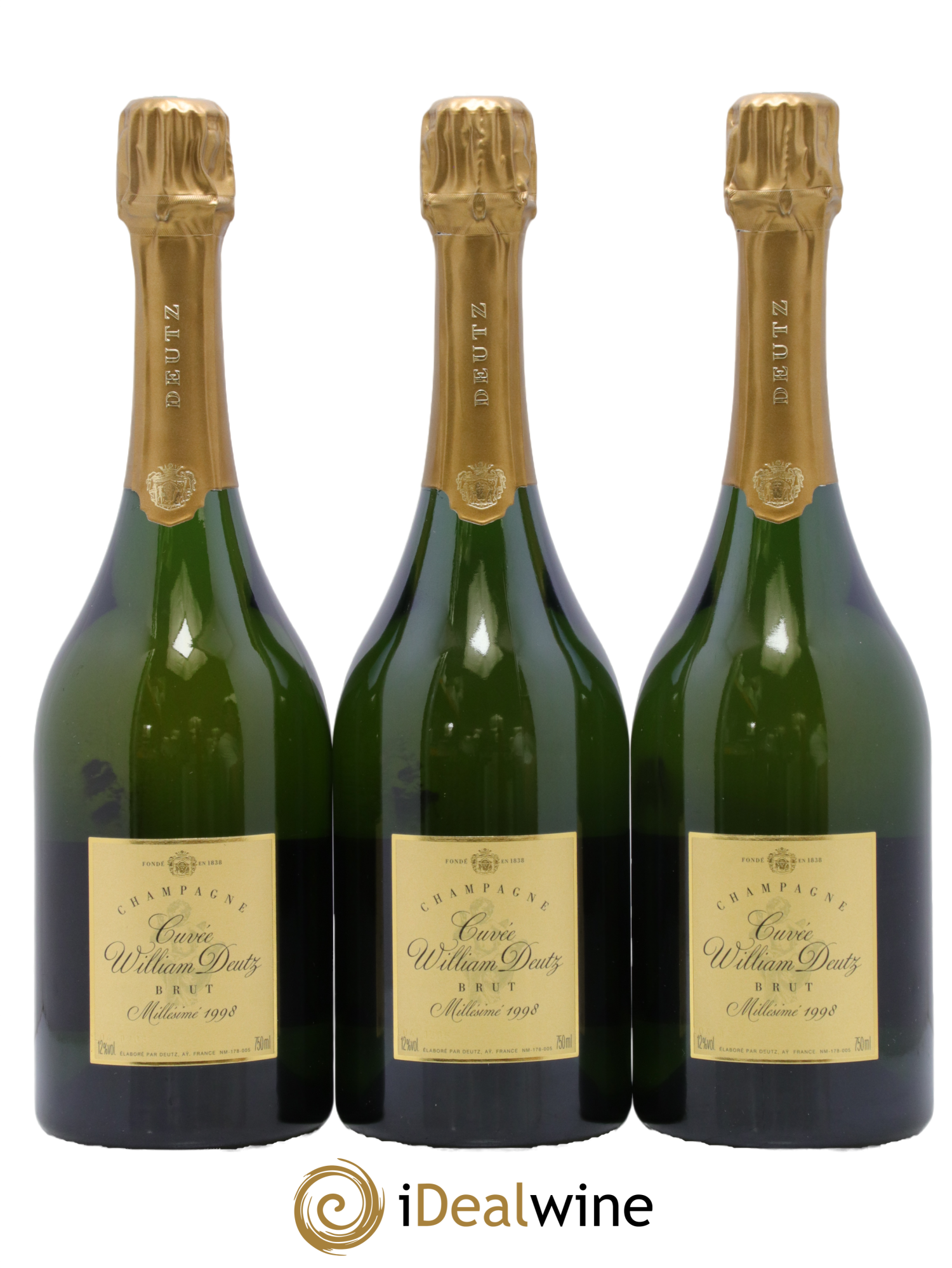 Cuvée William Deutz Deutz 1998 - Lot de 3 bouteilles - 0