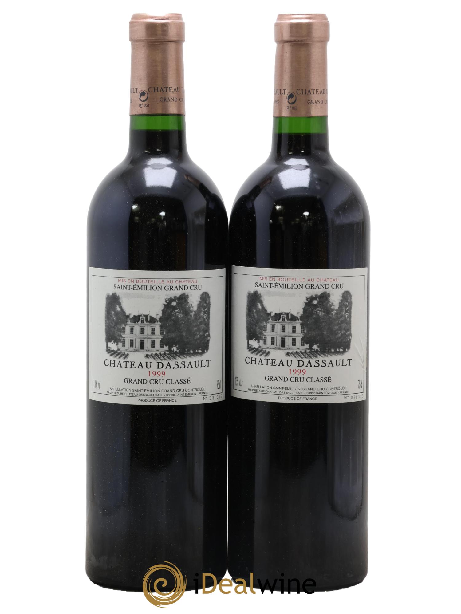 Château Dassault Grand Cru Classé 1999 - Posten von 2 Flaschen - 0