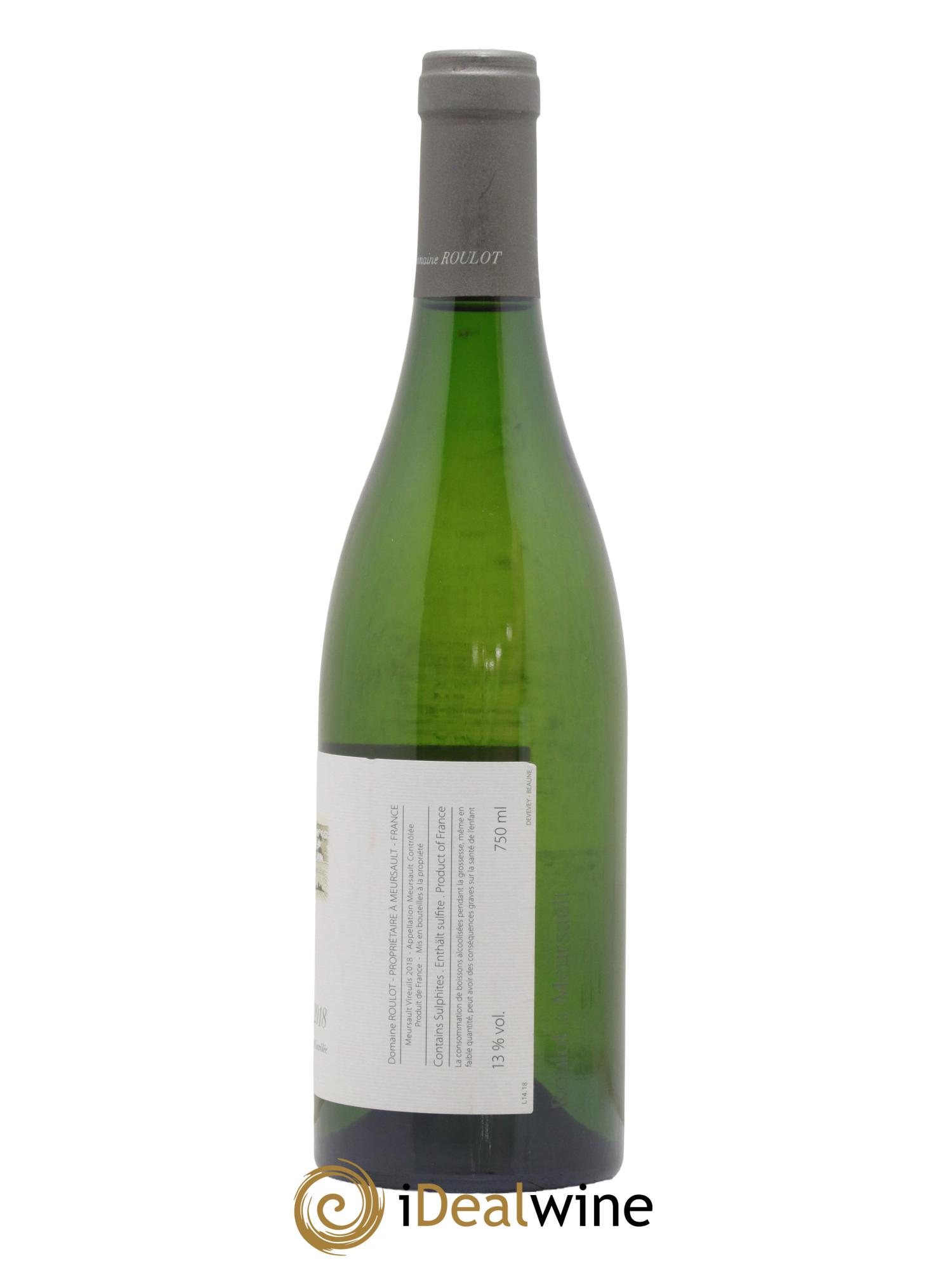 Meursault Les Vireuils Roulot (Domaine) 2018 - Lot de 1 bouteille - 1