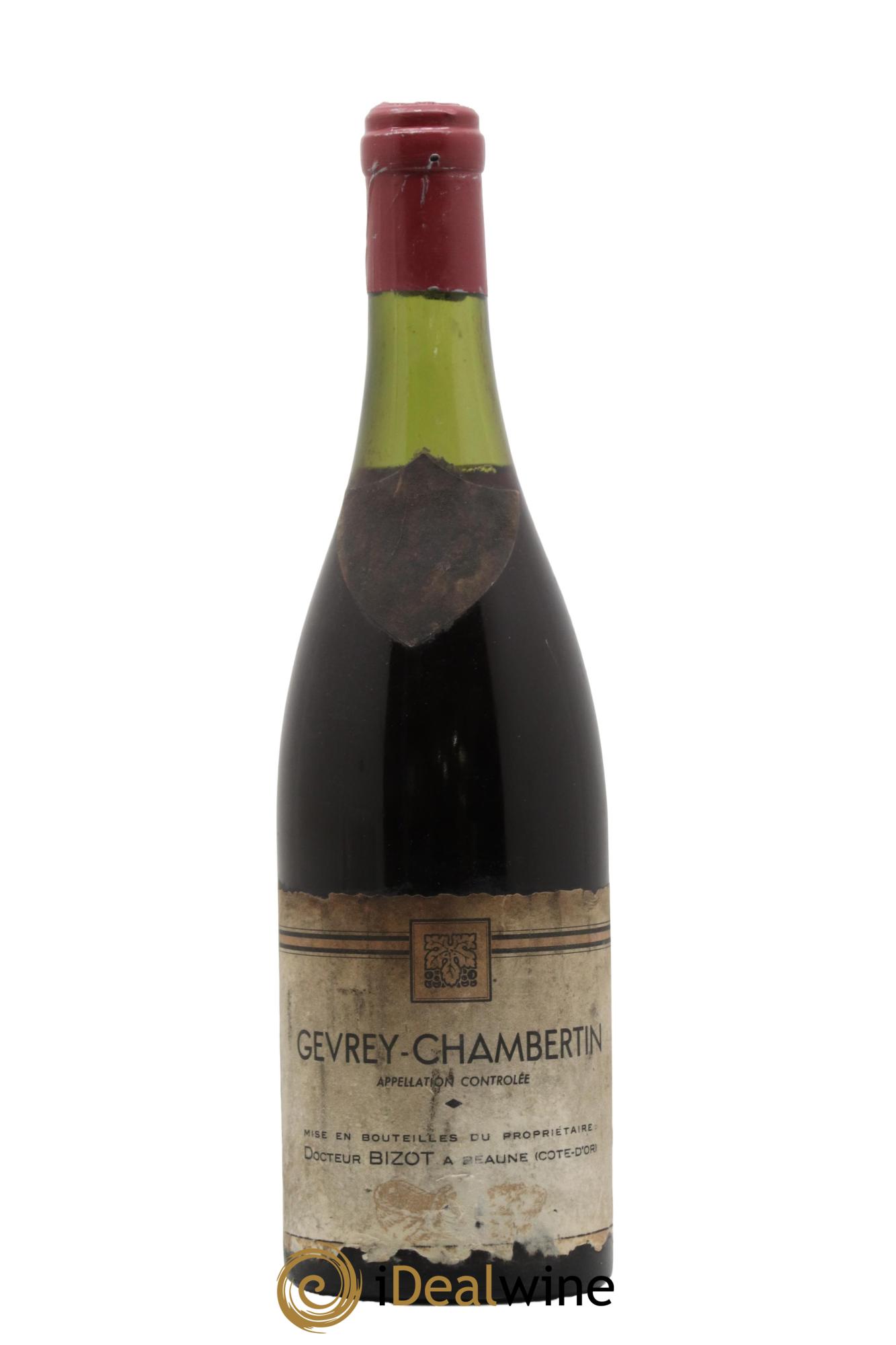 Gevrey-Chambertin Domaine Docteur Bizot 1952 - Lot of 1 bottle - 0