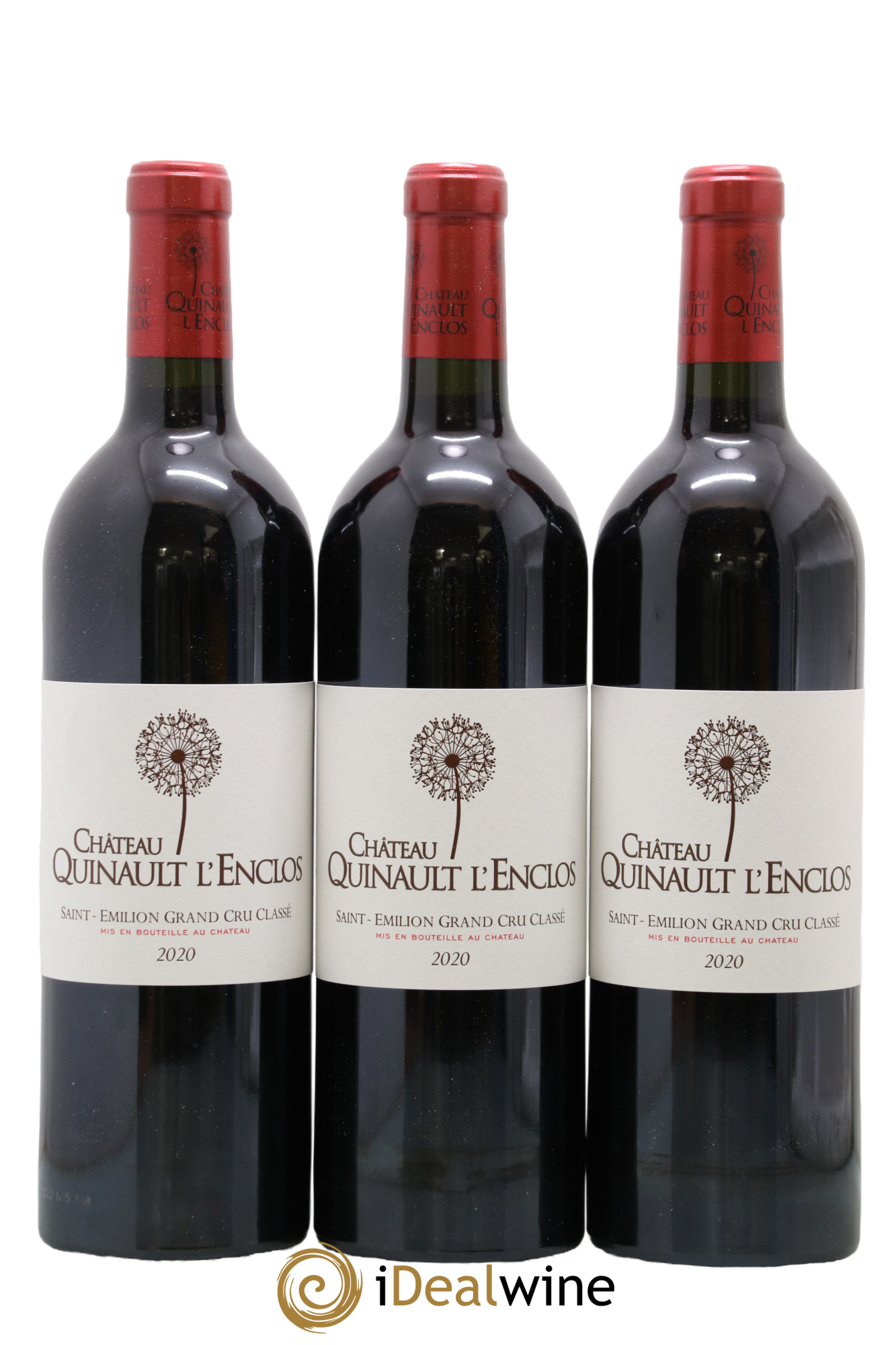 Château Quinault L'Enclos 2020 - Lot of 3 bottles - 0