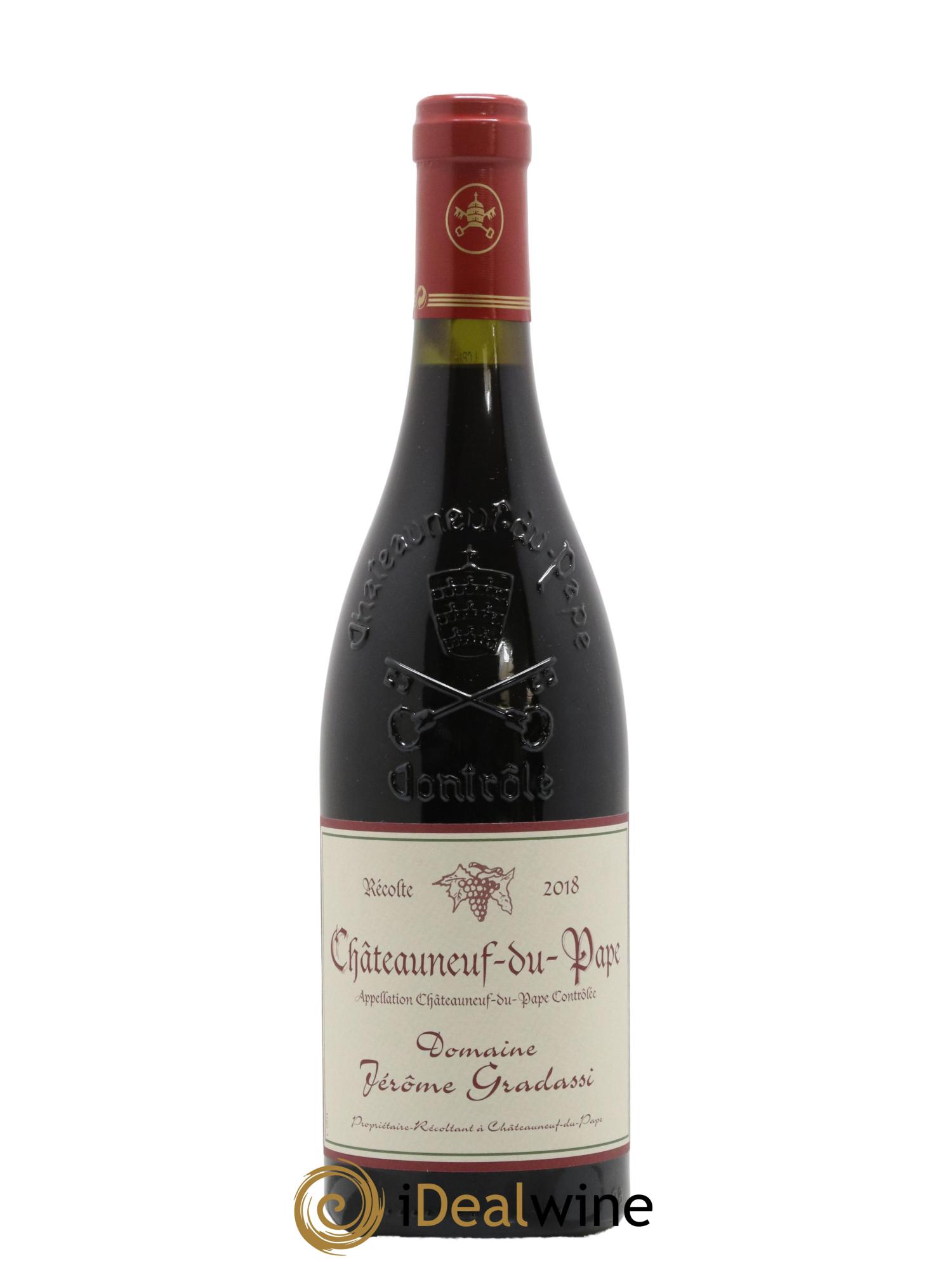 Châteauneuf-du-Pape Jérôme Gradassi 2018 - Lotto di 1 bottiglia - 0