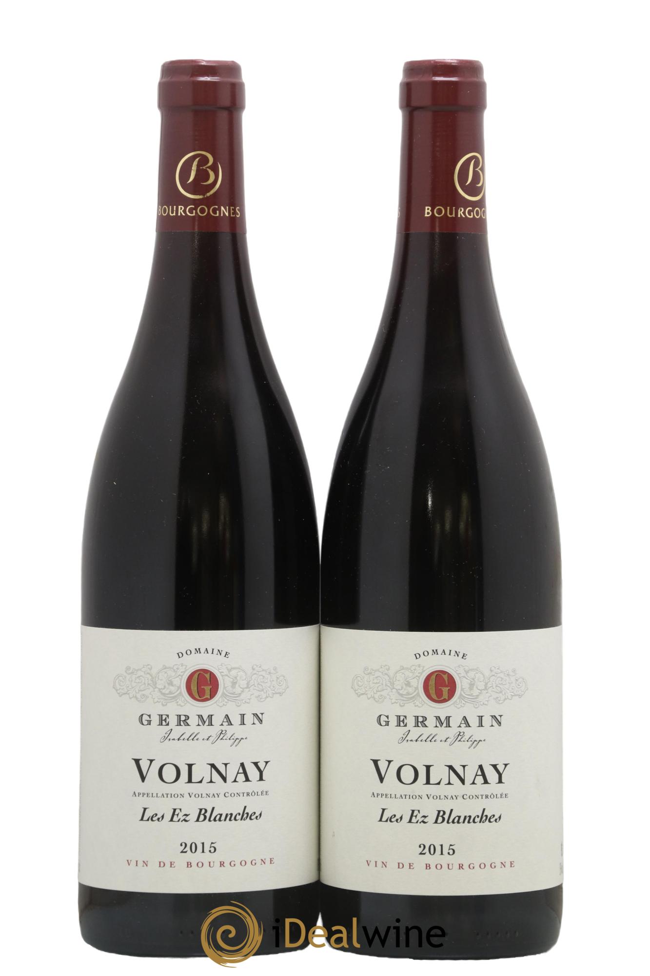 Volnay Les Ez Blanches Domaine Germain 2015 - Lot de 2 bouteilles - 0