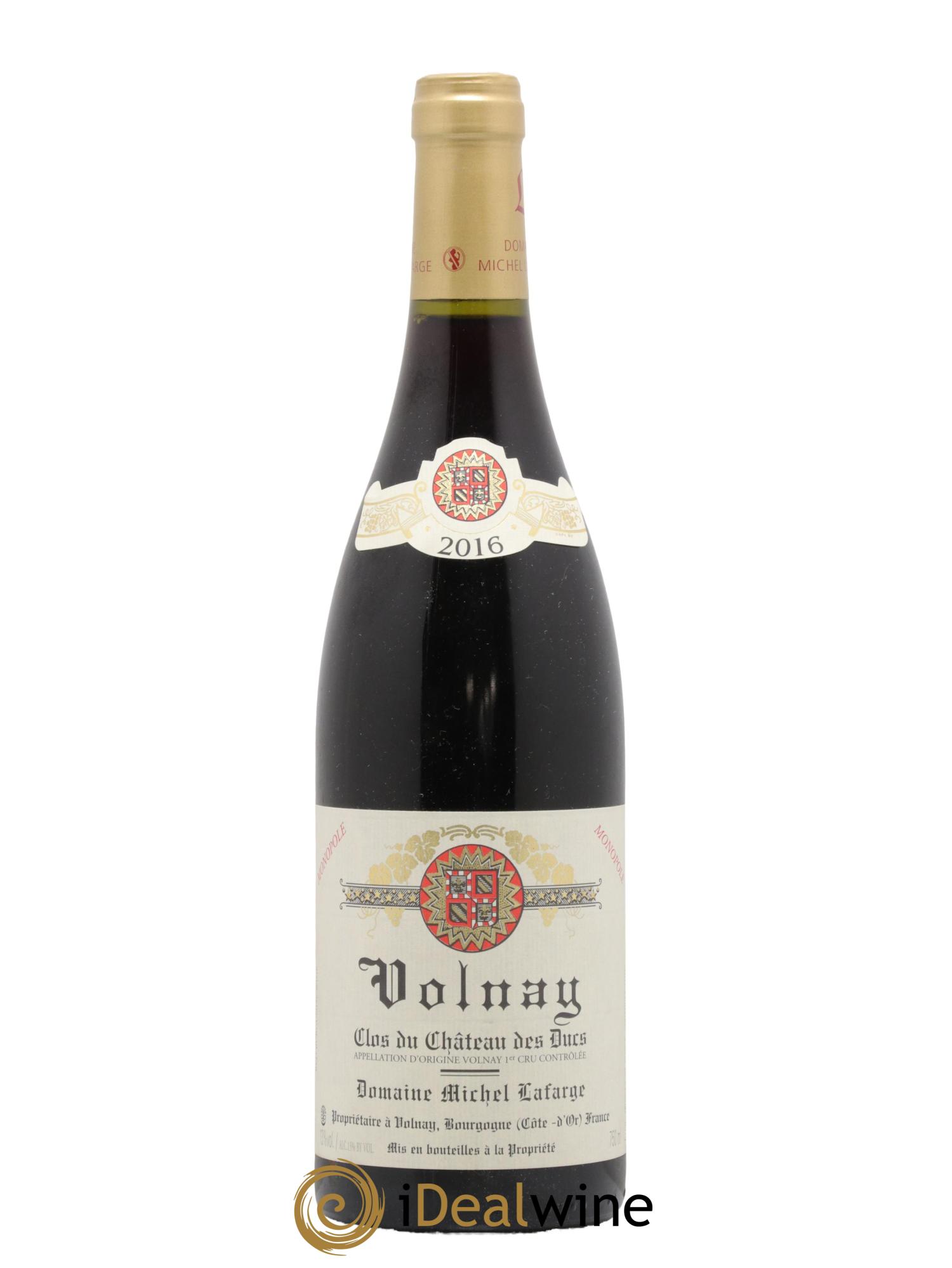 Volnay 1er Cru Clos du Château des Ducs Lafarge (Domaine) 2016 - Lot de 1 bouteille - 0