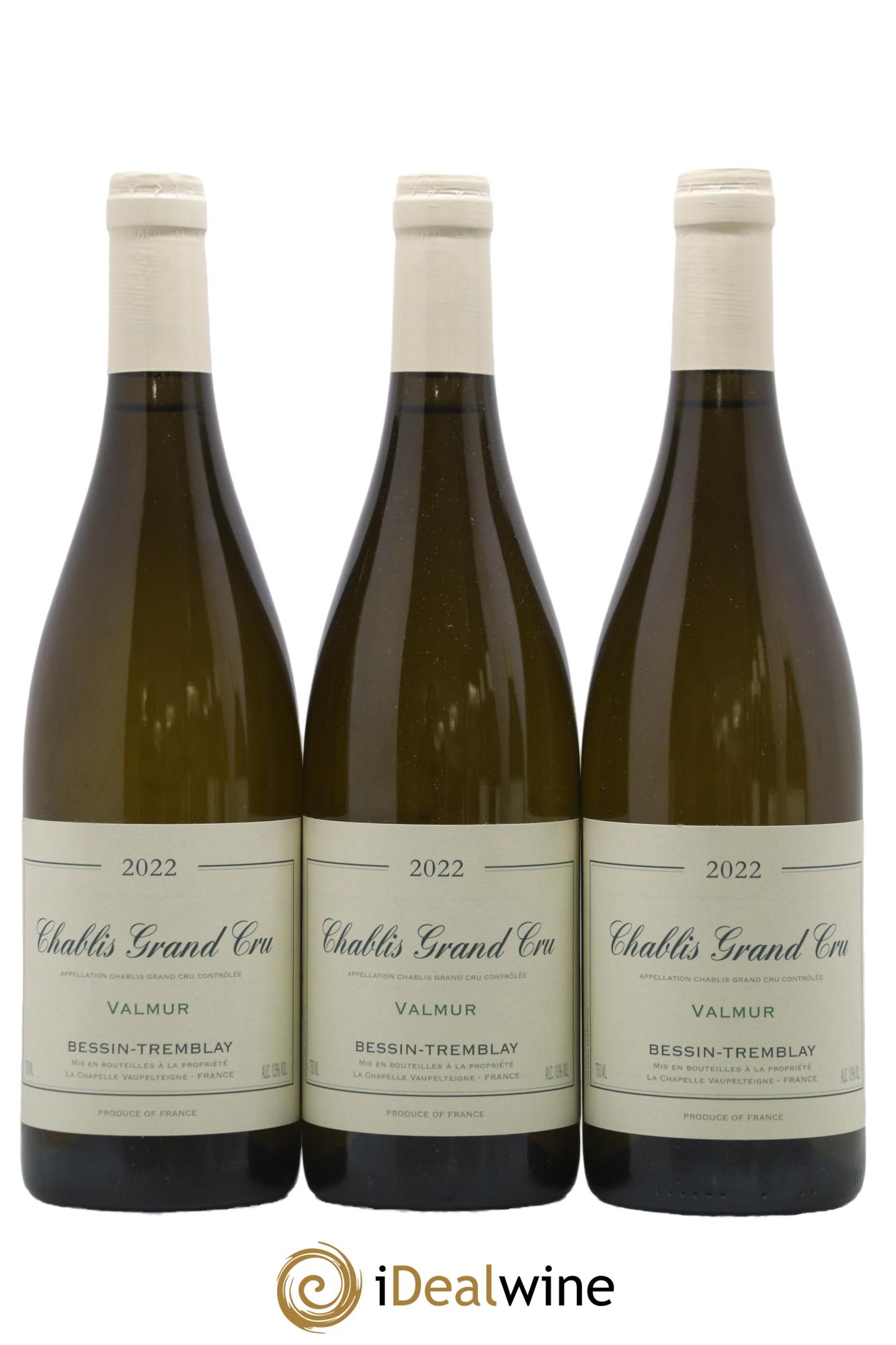 Chablis Grand Cru Valmur Bessin-Tremblay 2022 - Posten von 3 Flaschen - 0