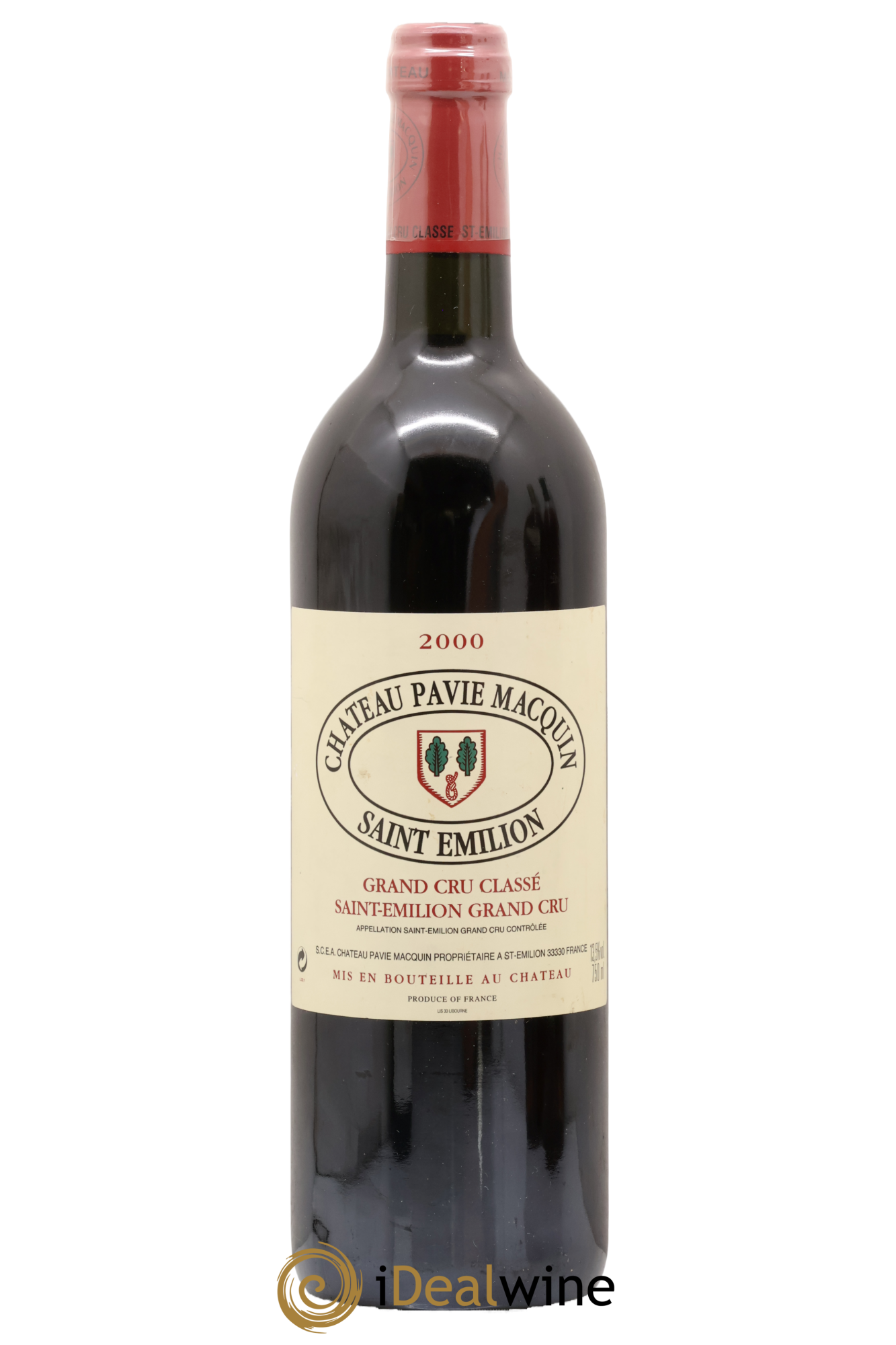 Château Pavie Macquin 1er Grand Cru Classé B 2000 - Lot of 1 bottle - 0