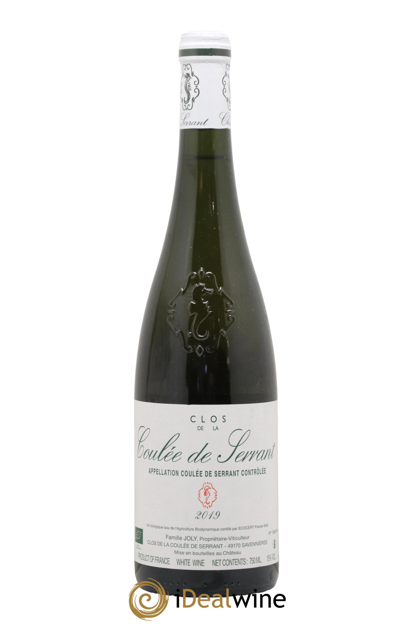 Savennières Clos de la Coulée de Serrant Vignobles de la Coulée de Serrant - Nicolas Joly 2019 - Lot de 1 bouteille - 0