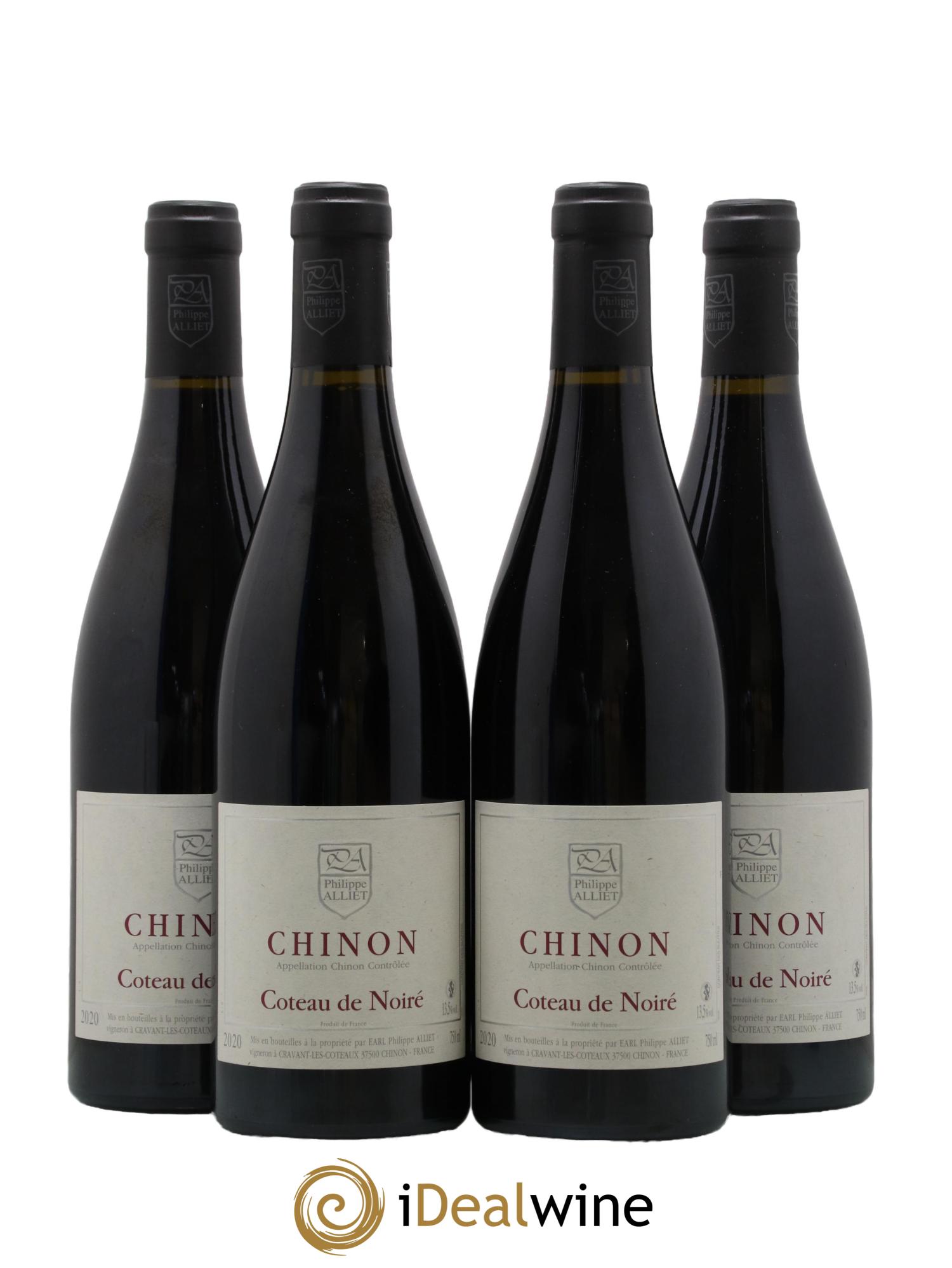 Chinon Coteau de Noiré Philippe Alliet 2020 - Lot de 4 bouteilles - 0