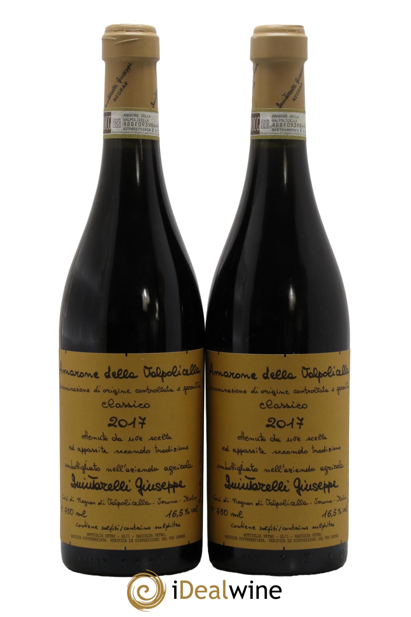 Amarone della Valpolicella DOCG Classico Giuseppe Quintarelli 2017 - Lotto di 2 bottiglie - 0