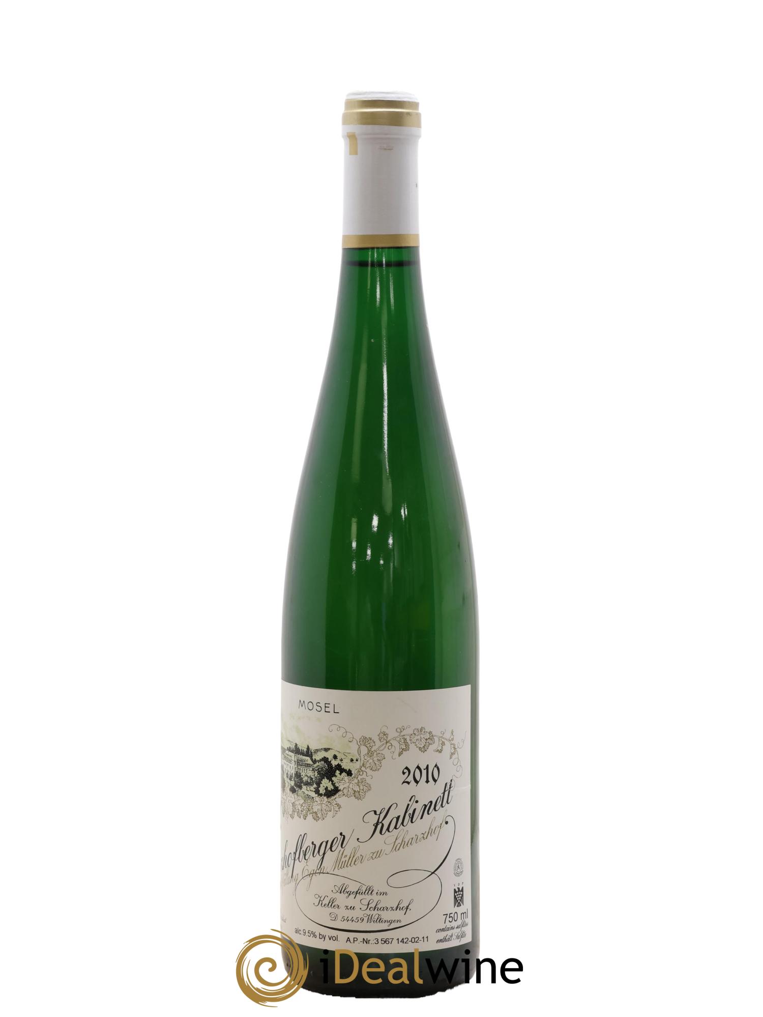 Riesling Scharzhofberger Kabinett Egon Muller 2010 - Lot de 1 bouteille - 1
