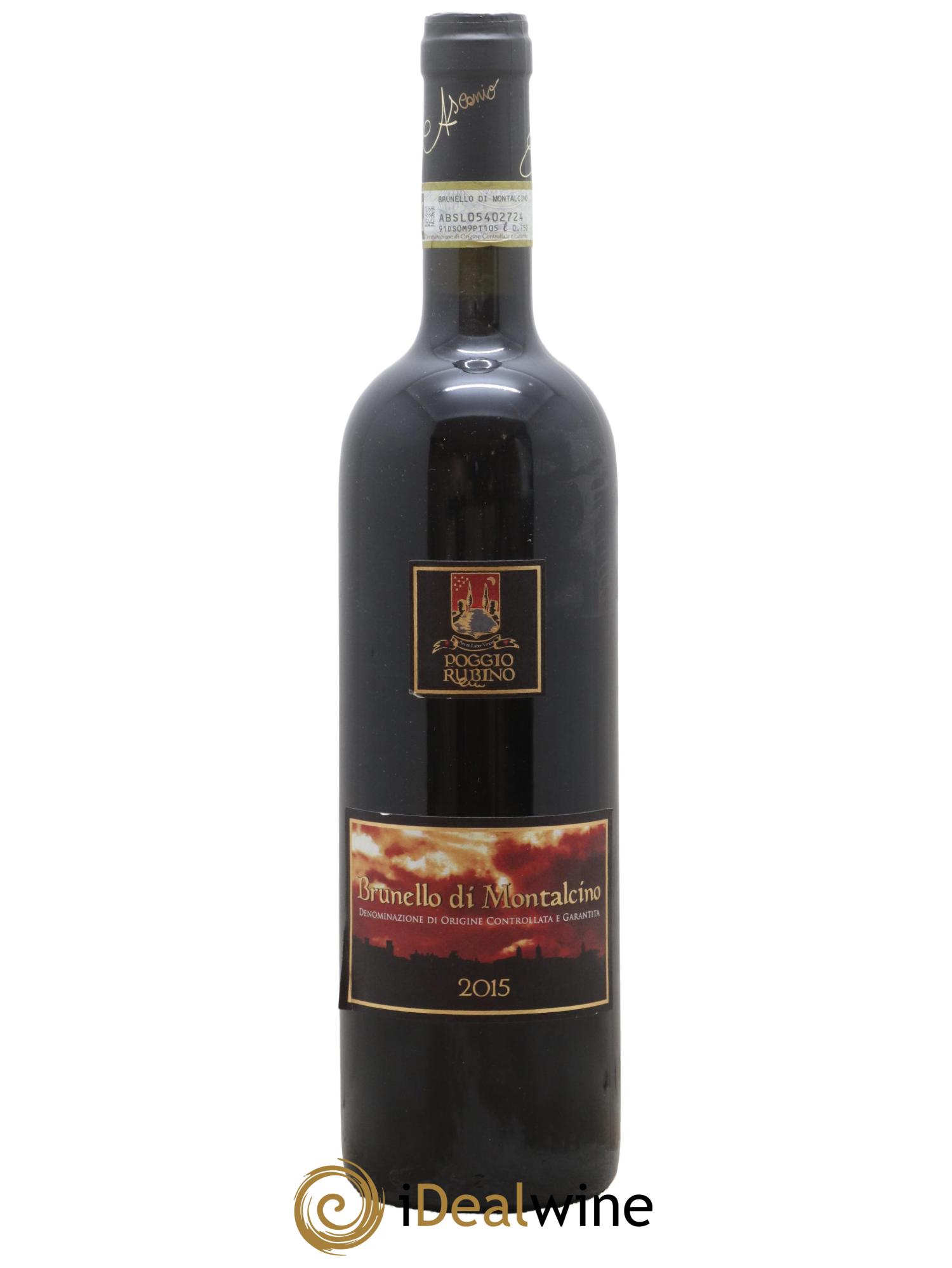 Brunello di Montalcino Poggio Rubino 2015 - Lot de 1 bouteille - 0