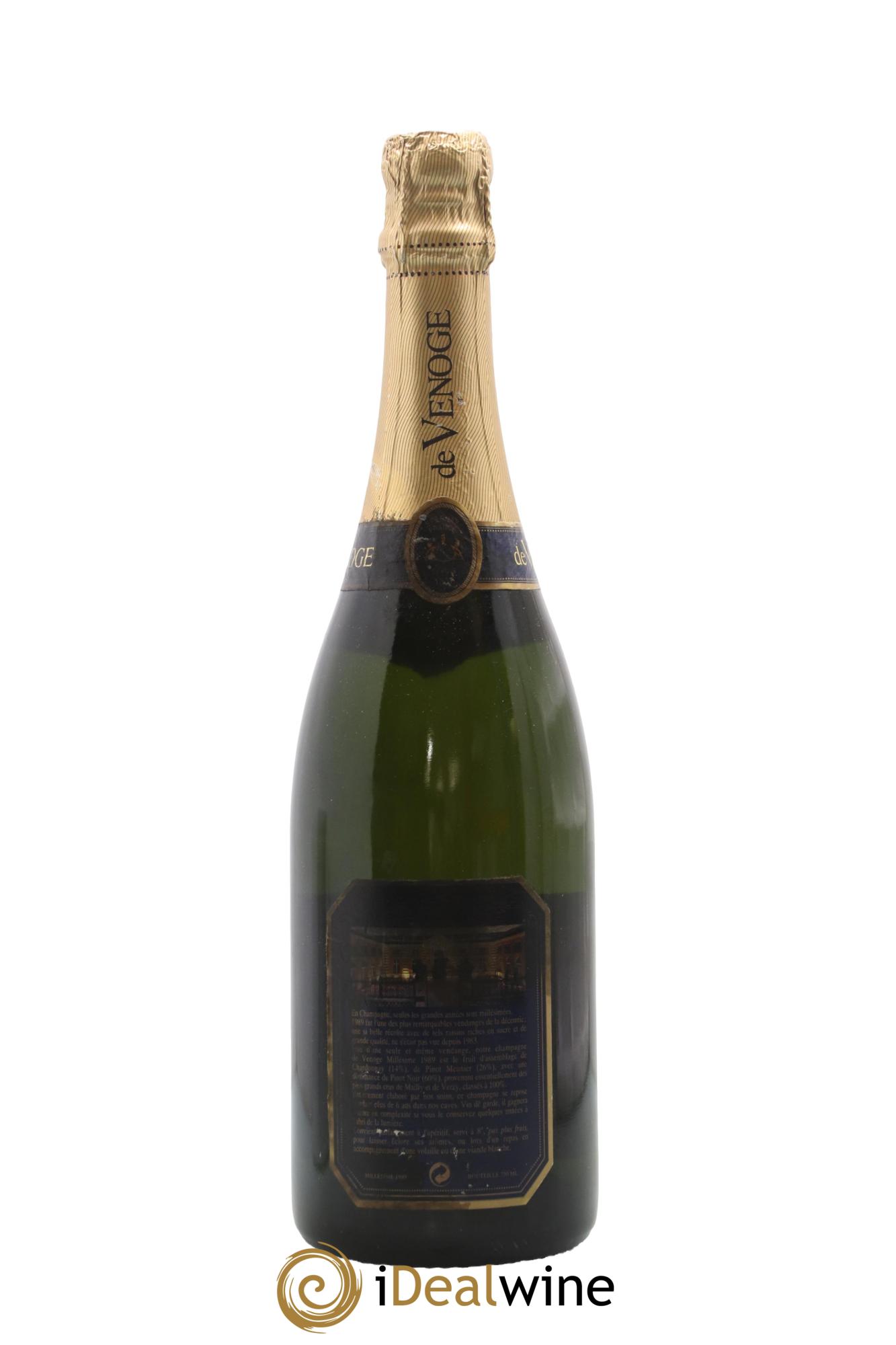 Brut De Venoge 1989 - Posten von 1 Flasche - 1