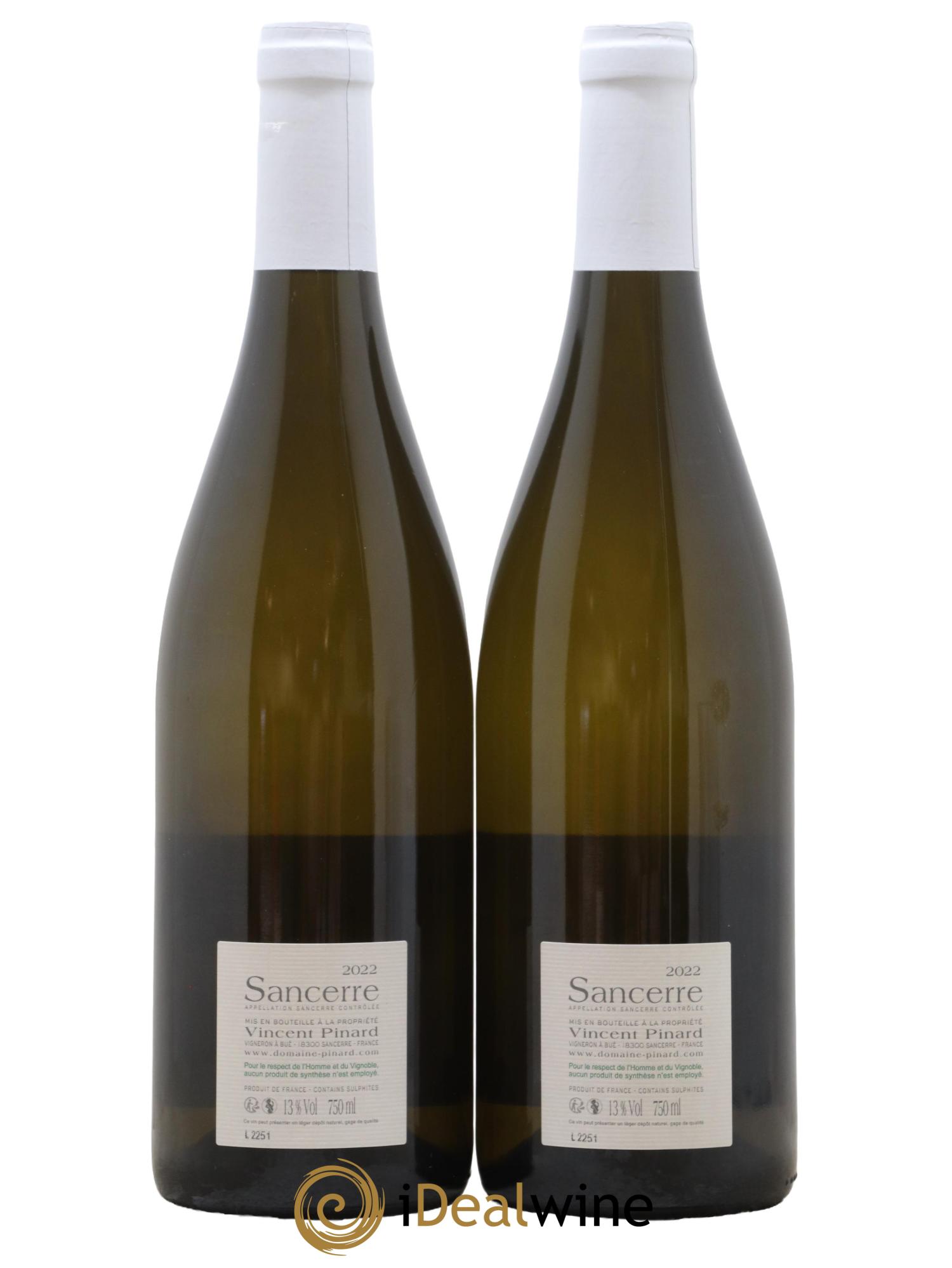 Sancerre Nuance Vincent Pinard 2022 - Lot de 2 bouteilles - 1