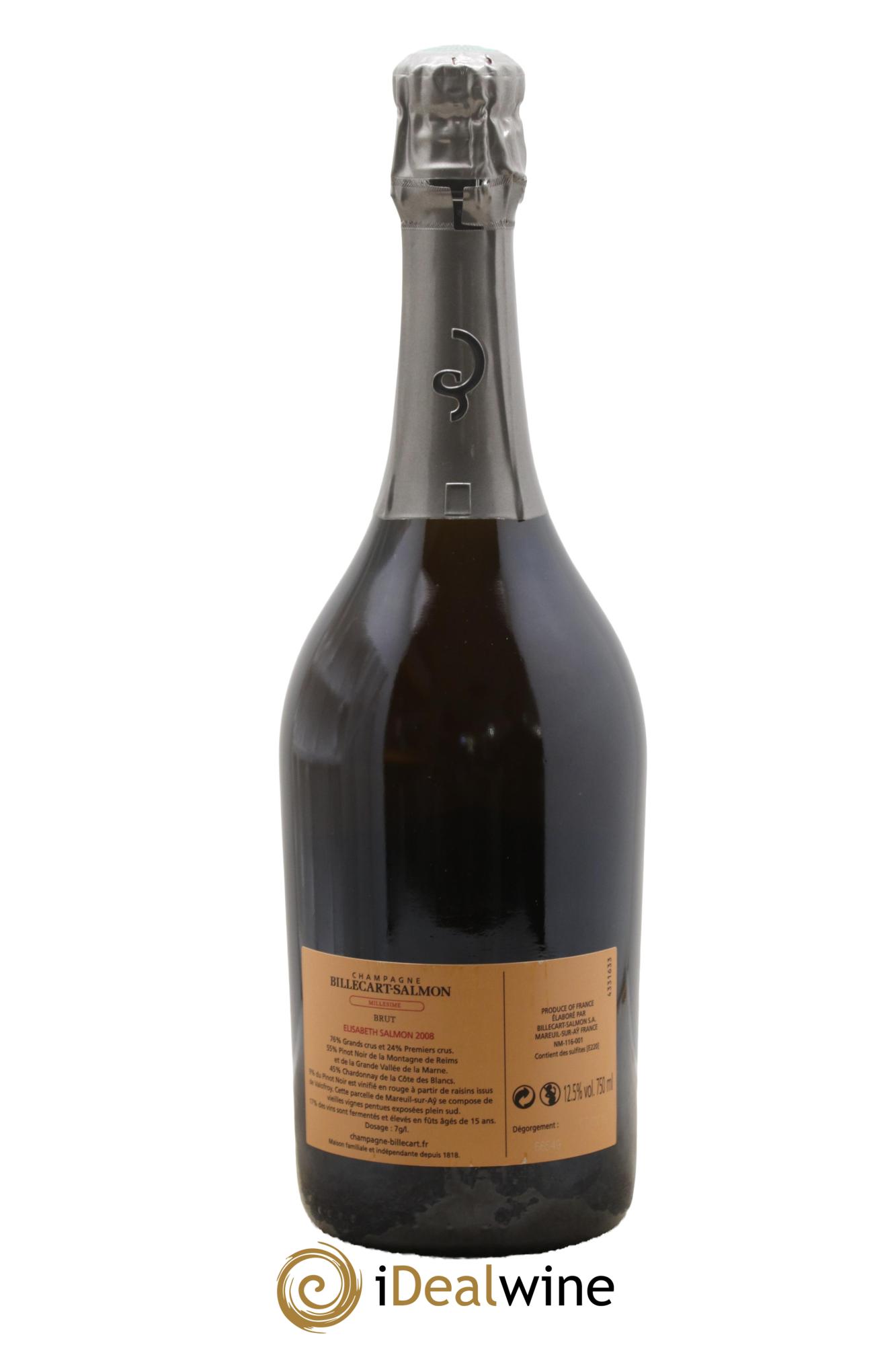 Elisabeth Salmon Billecart-Salmon 2008 - Lot of 1 bottle - 1