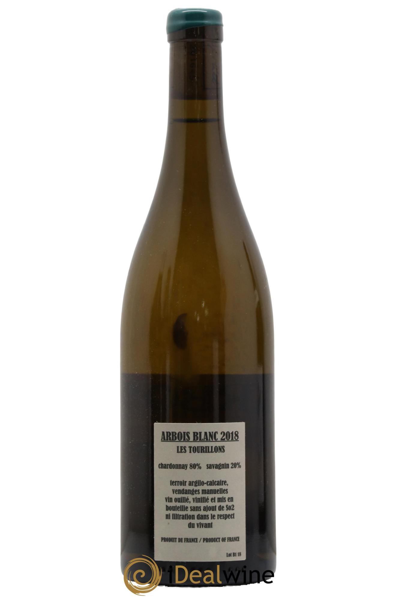 Arbois Chardonnay Savagnin Les Tourillons Adeline Houillon & Renaud Bruyère 2018 - Lot de 1 bouteille - 1