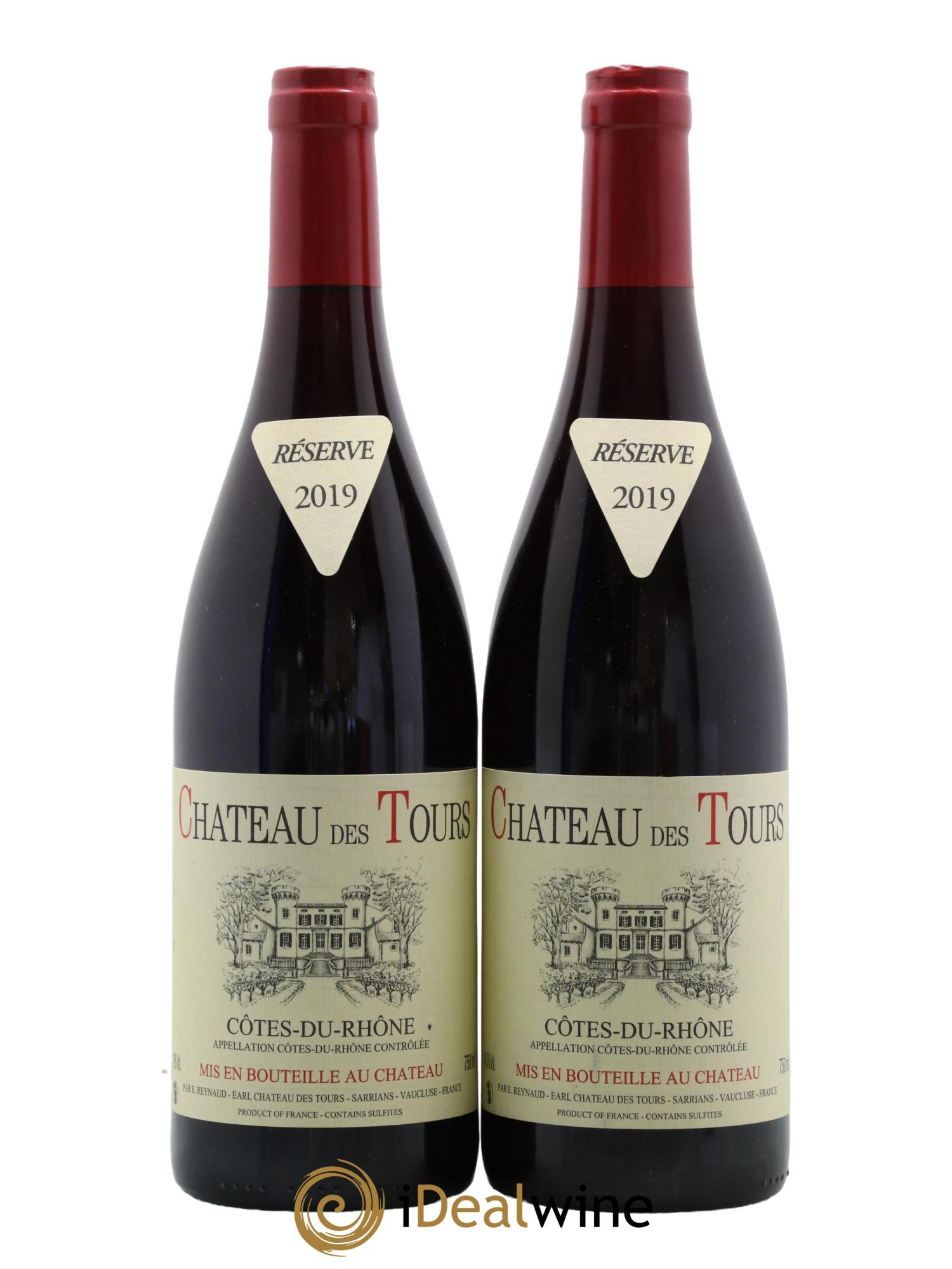Côtes-du-Rhône Château des Tours Emmanuel Reynaud 2019 - Lot de 2 bouteilles - 0