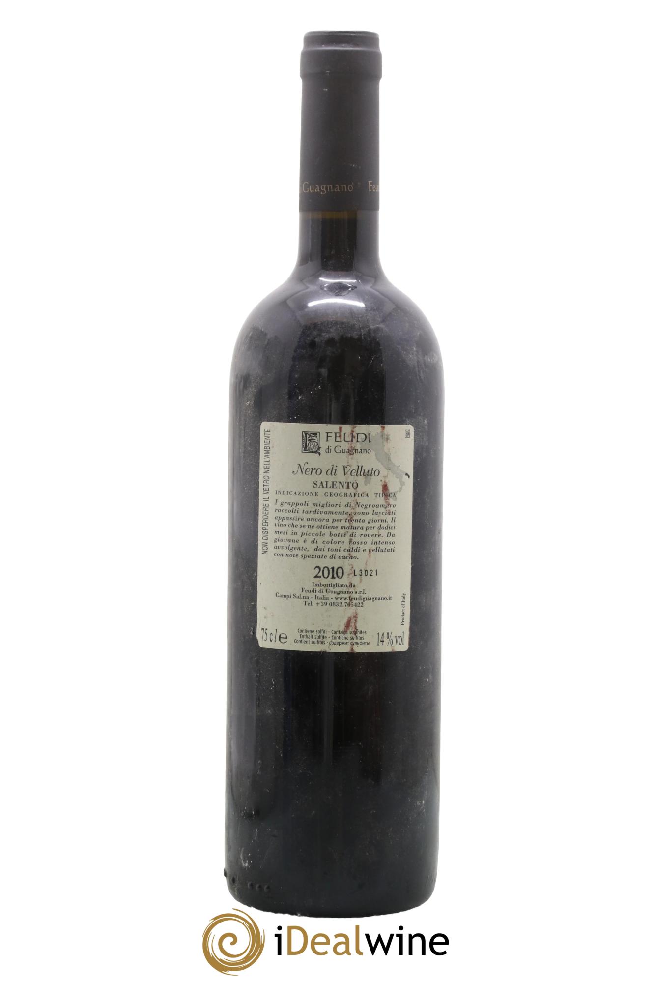 Italie Salento Negroamaro Feudi di Guagnano 2010 - Lotto di 1 bottiglia - 1