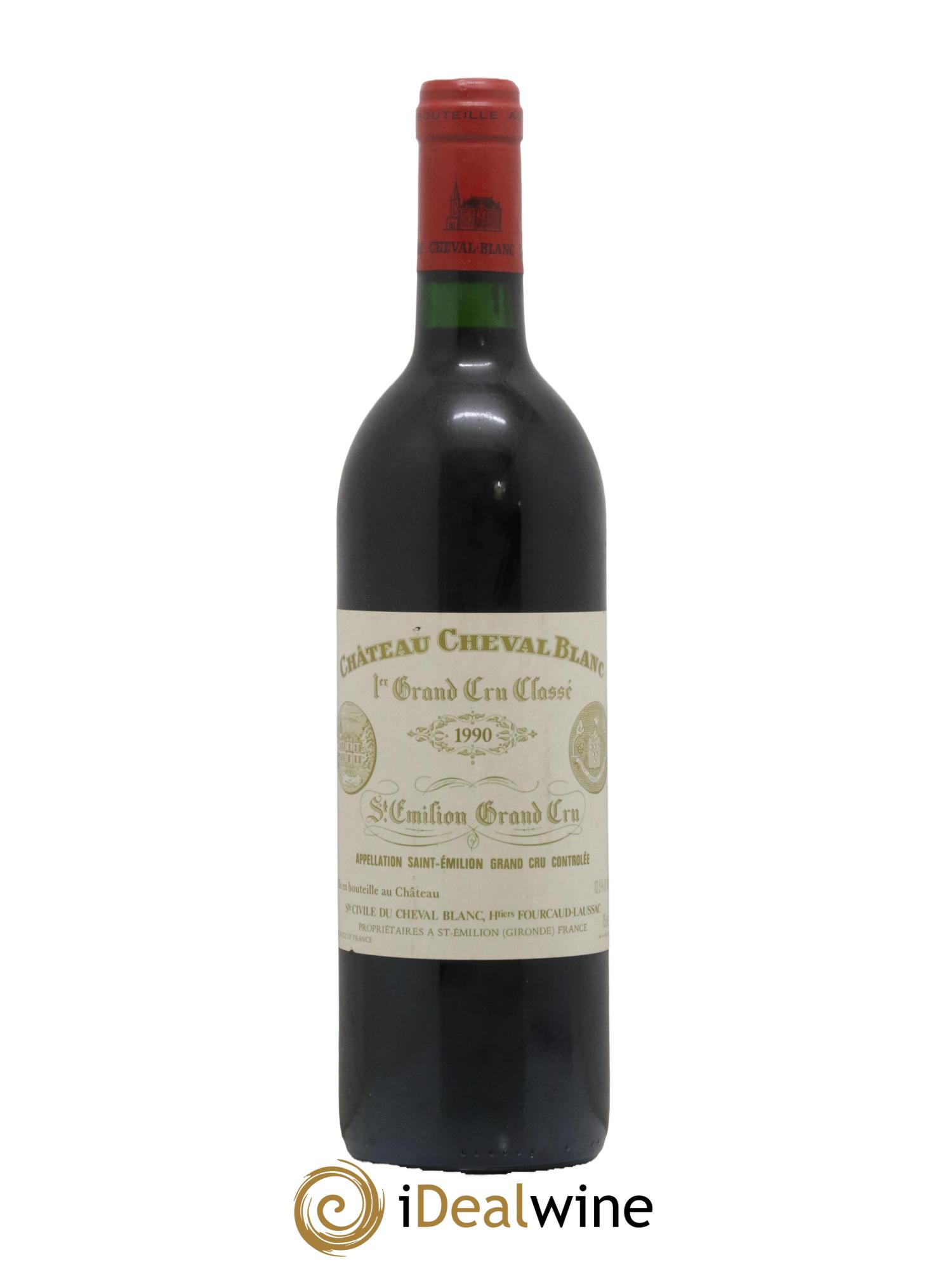 Château Cheval Blanc 1er Grand Cru Classé A 1990 - Lot de 1 bouteille - 0
