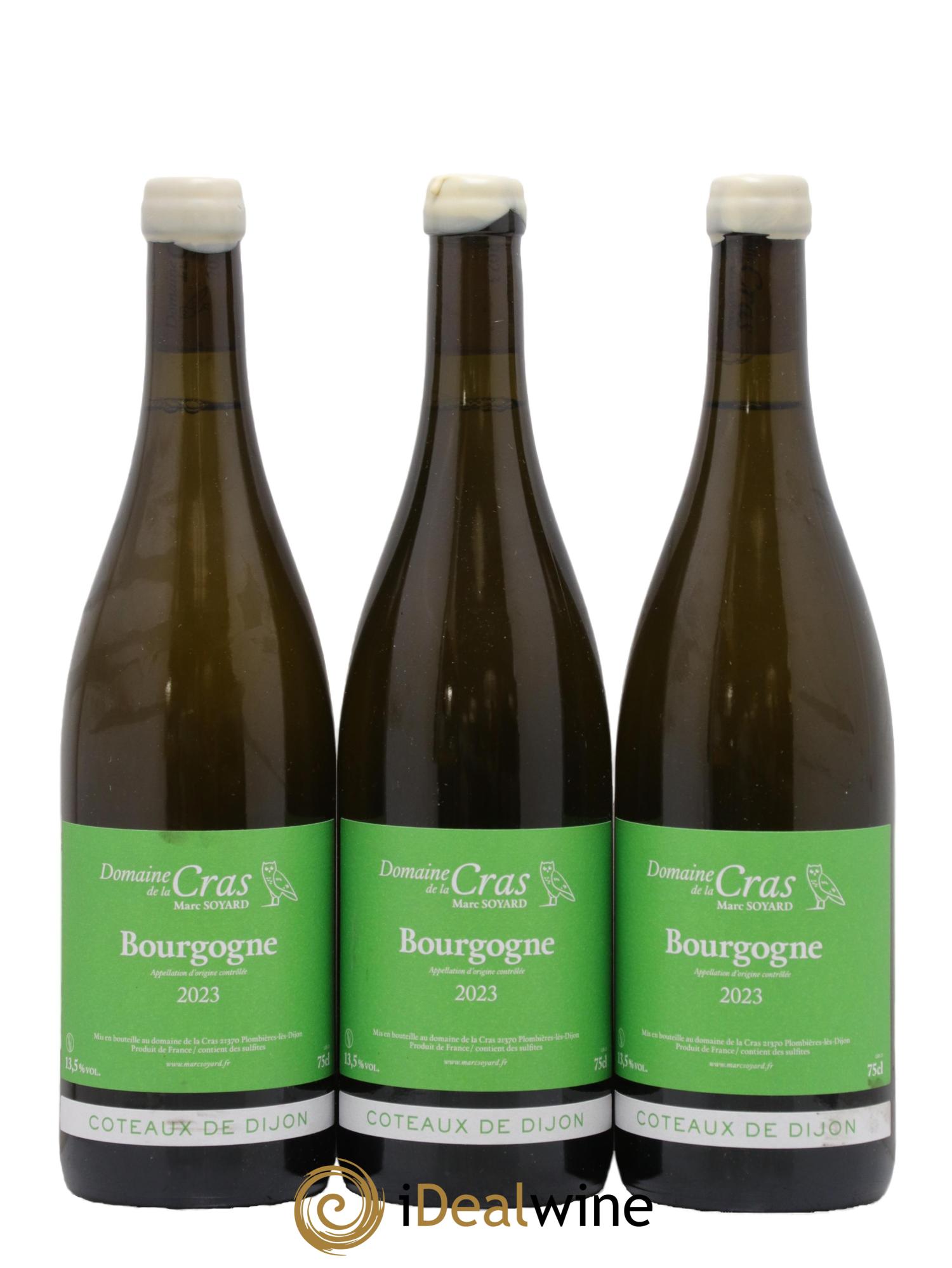 Bourgogne Domaine de la Cras - Marc Soyard 2023 - Lot de 3 bouteilles - 0