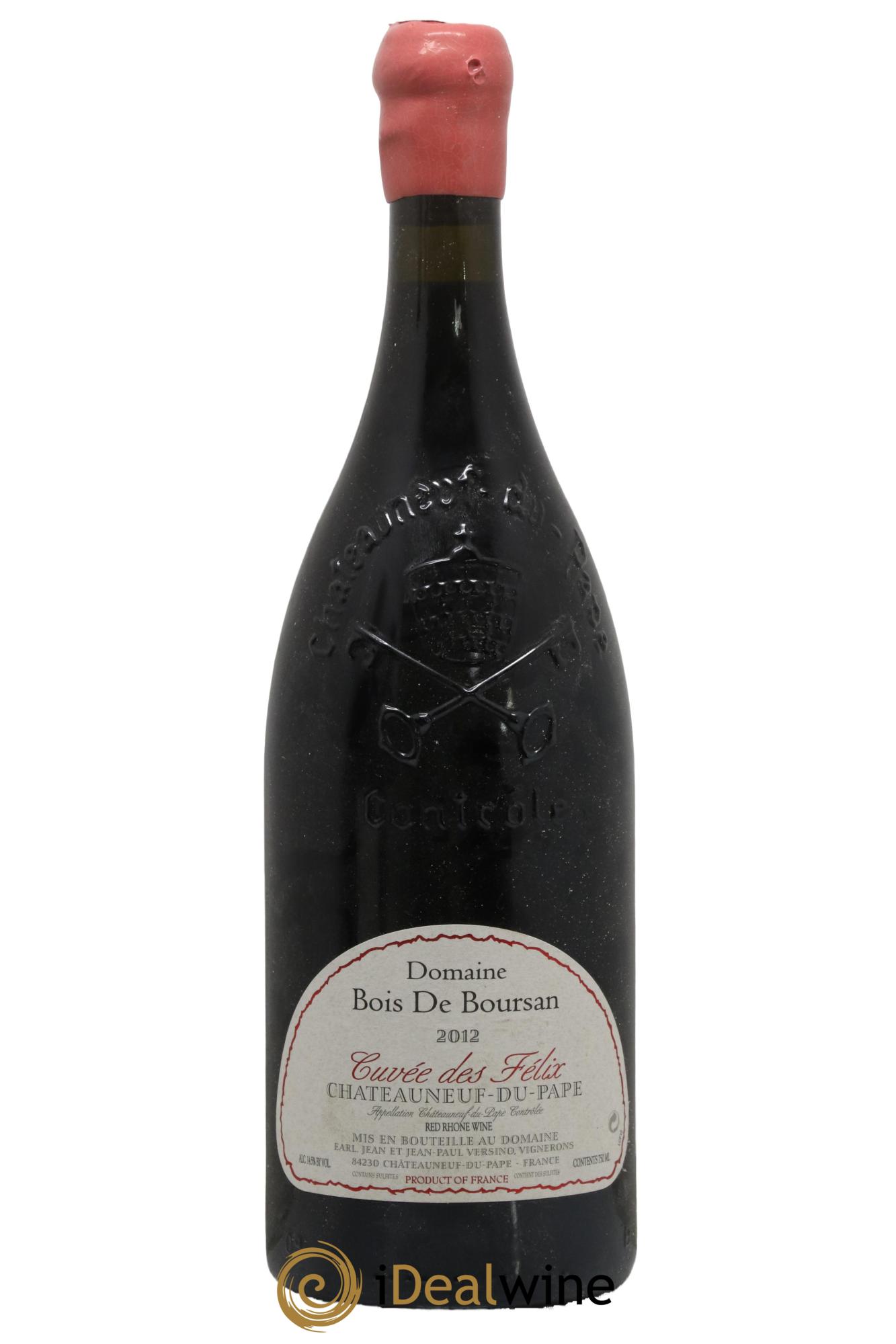 Châteauneuf-du-Pape Bois de Boursan (Domaine) Cuvée des Félix Jean et Jean-Paul Versino 2012 - Lot of 1 magnum - 0