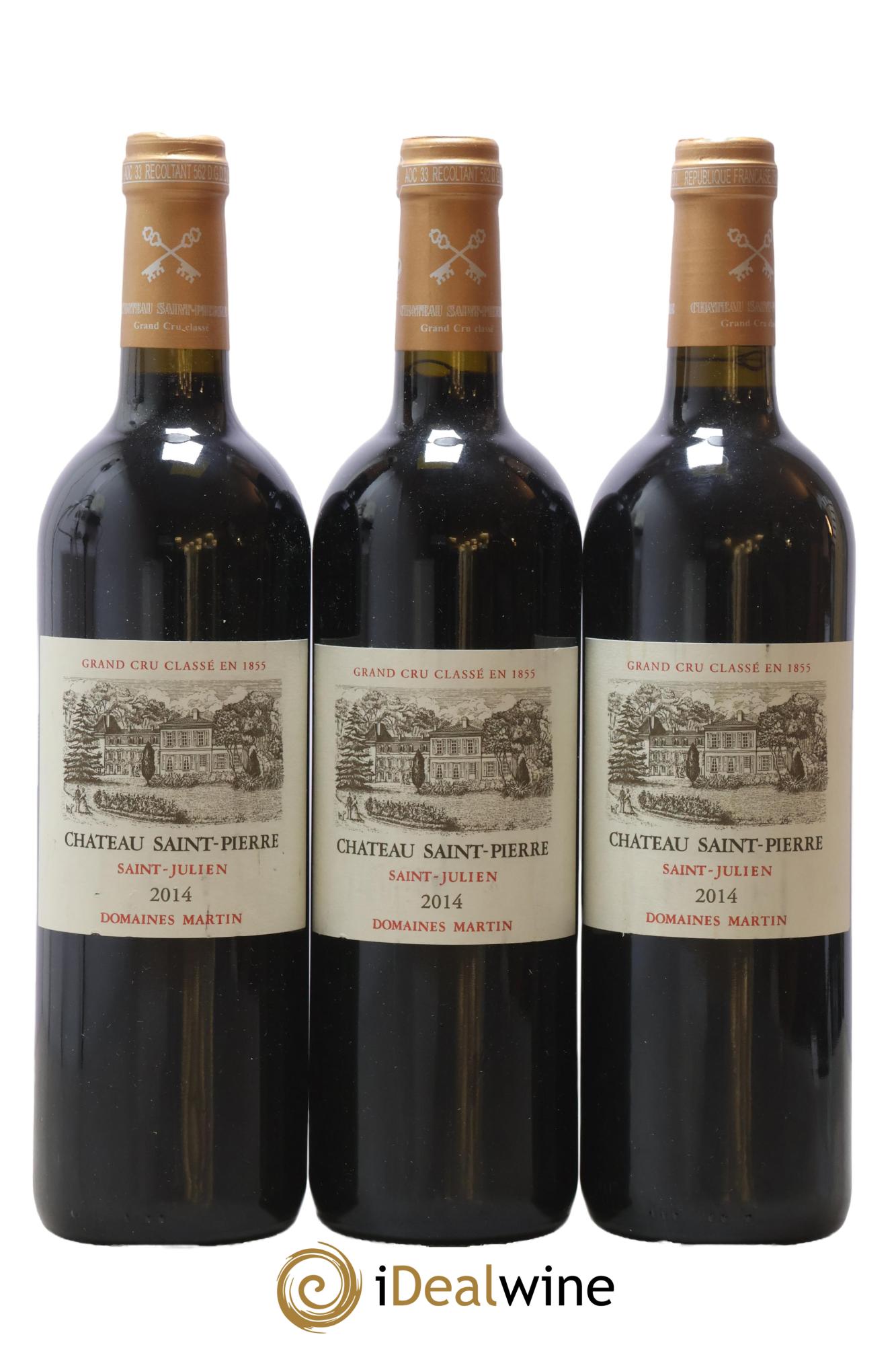 Château Saint-Pierre 4ème Grand Cru Classé 2014 - Lot de 3 bouteilles - 0