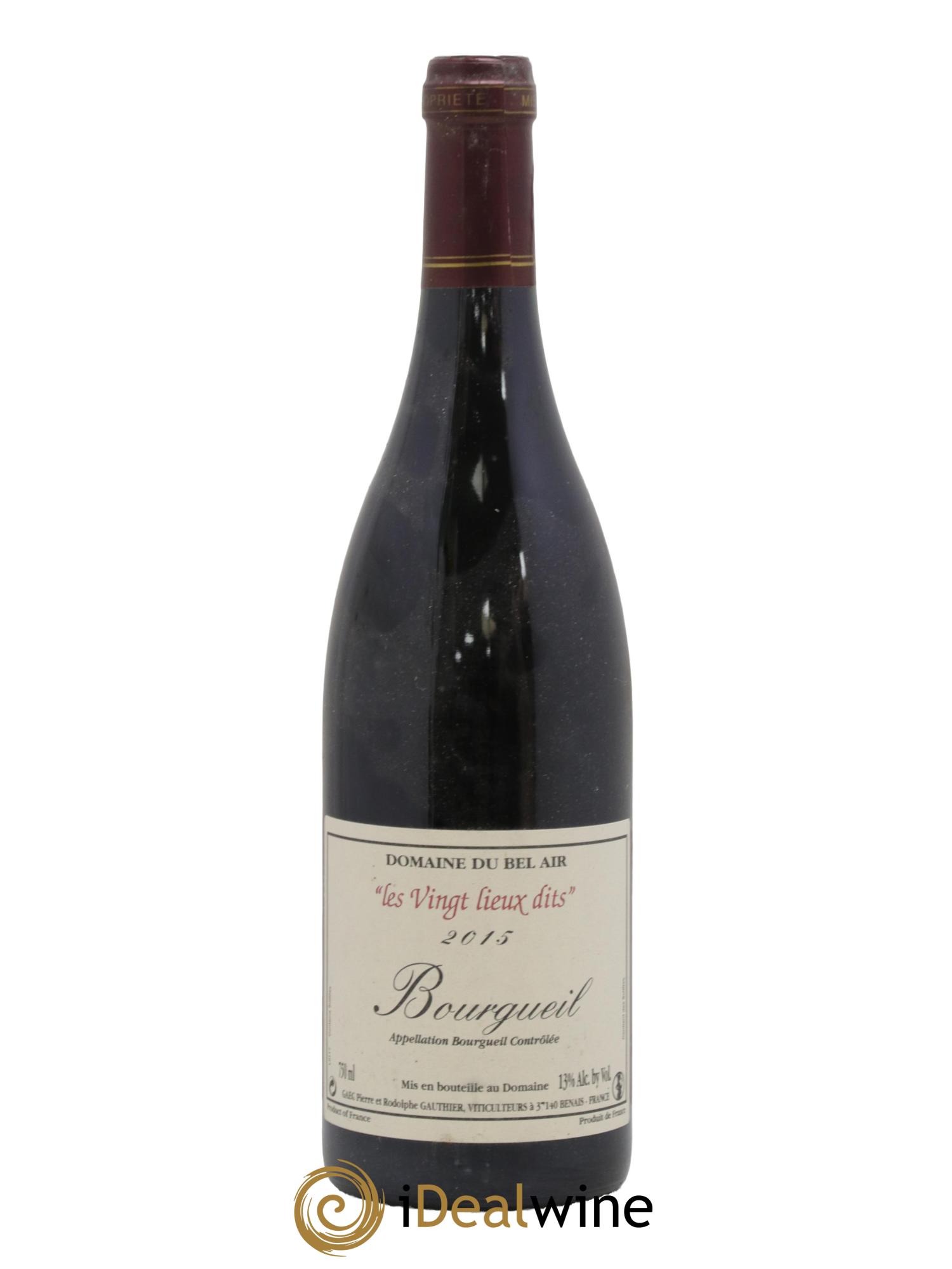 Bourgueil Vingt Lieux Dits Domaine du Bel Air 2015 - Lot de 1 bouteille - 0