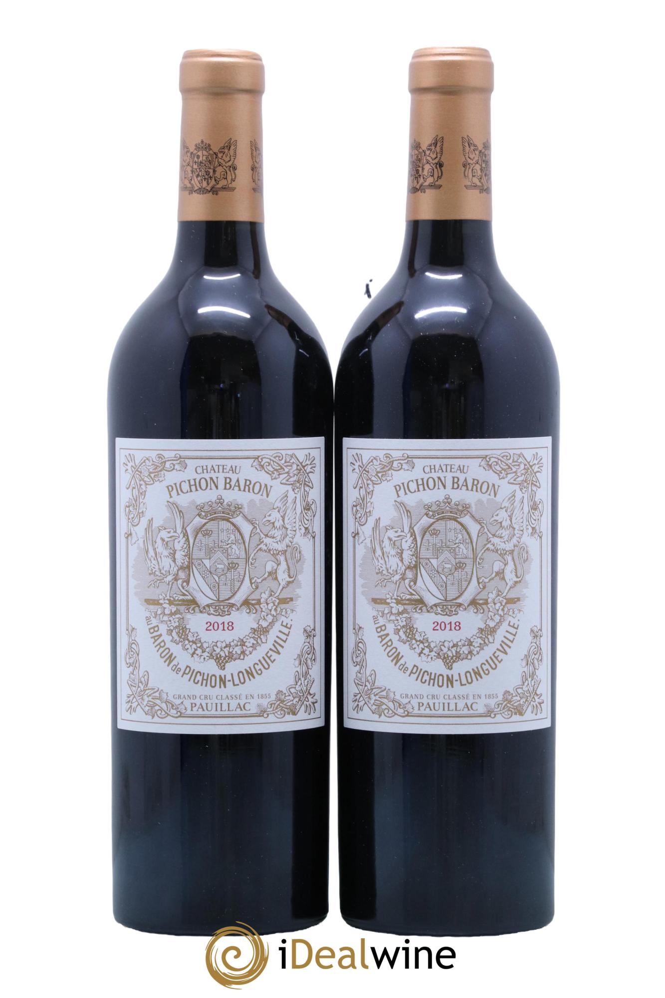 Pichon Longueville Baron 2ème Grand Cru Classé 2018 - Lot de 2 bouteilles - 0