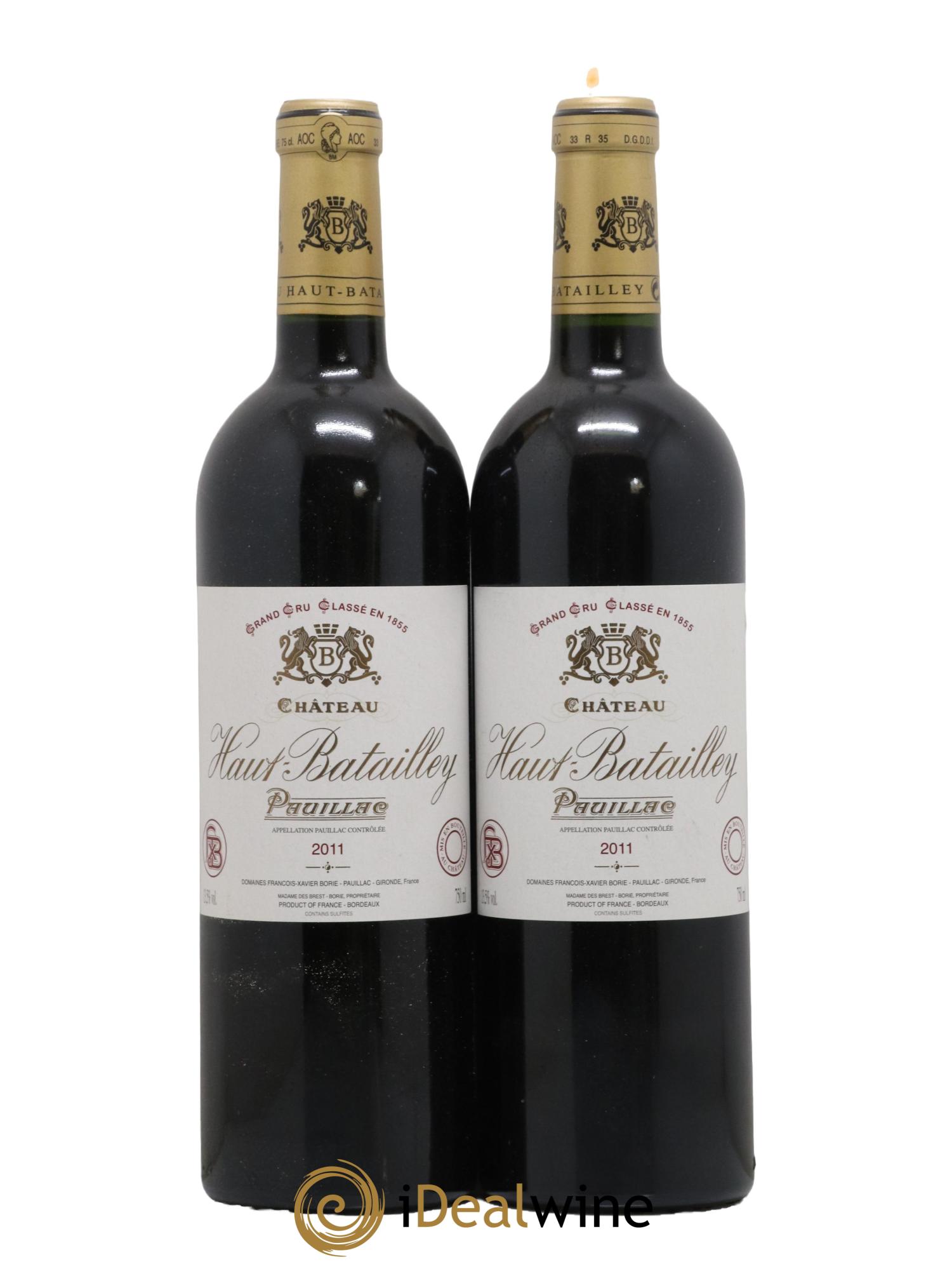 Château Haut Batailley 5ème Grand Cru Classé 2011 - Lot de 2 bouteilles - 0