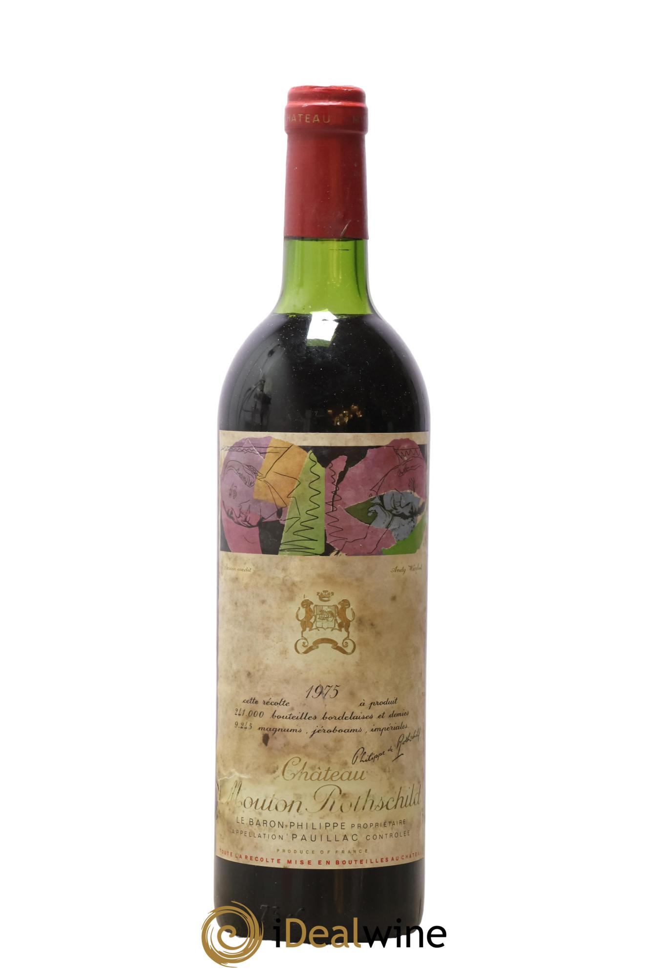 Château Mouton Rothschild 1er Grand Cru Classé 1975 - Posten von 1 Flasche - 0