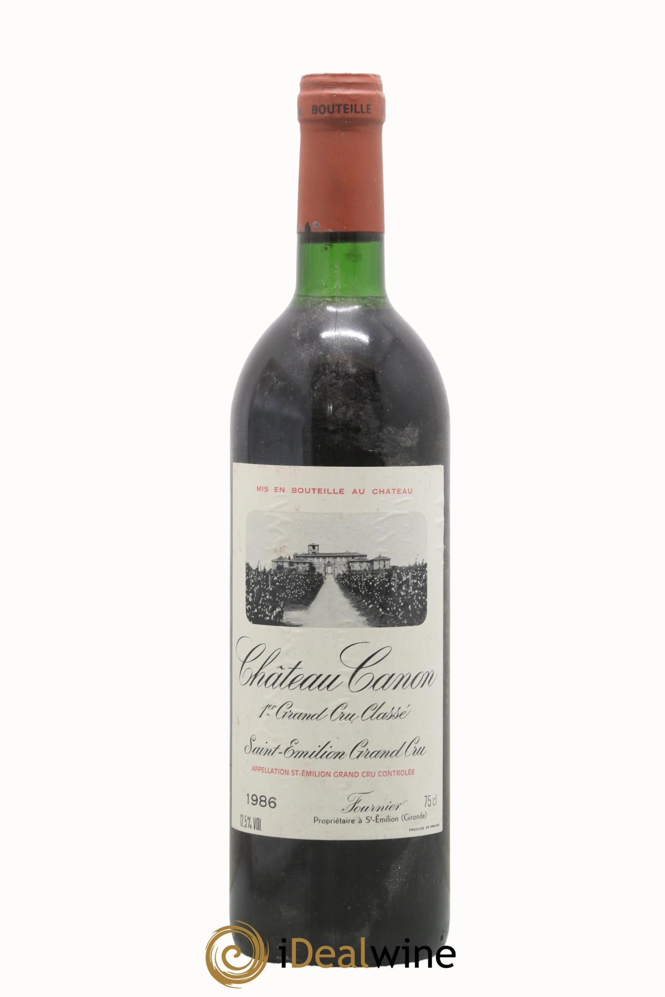 Château Canon 1er Grand Cru Classé B 1986 - Lot de 1 bouteille - 0