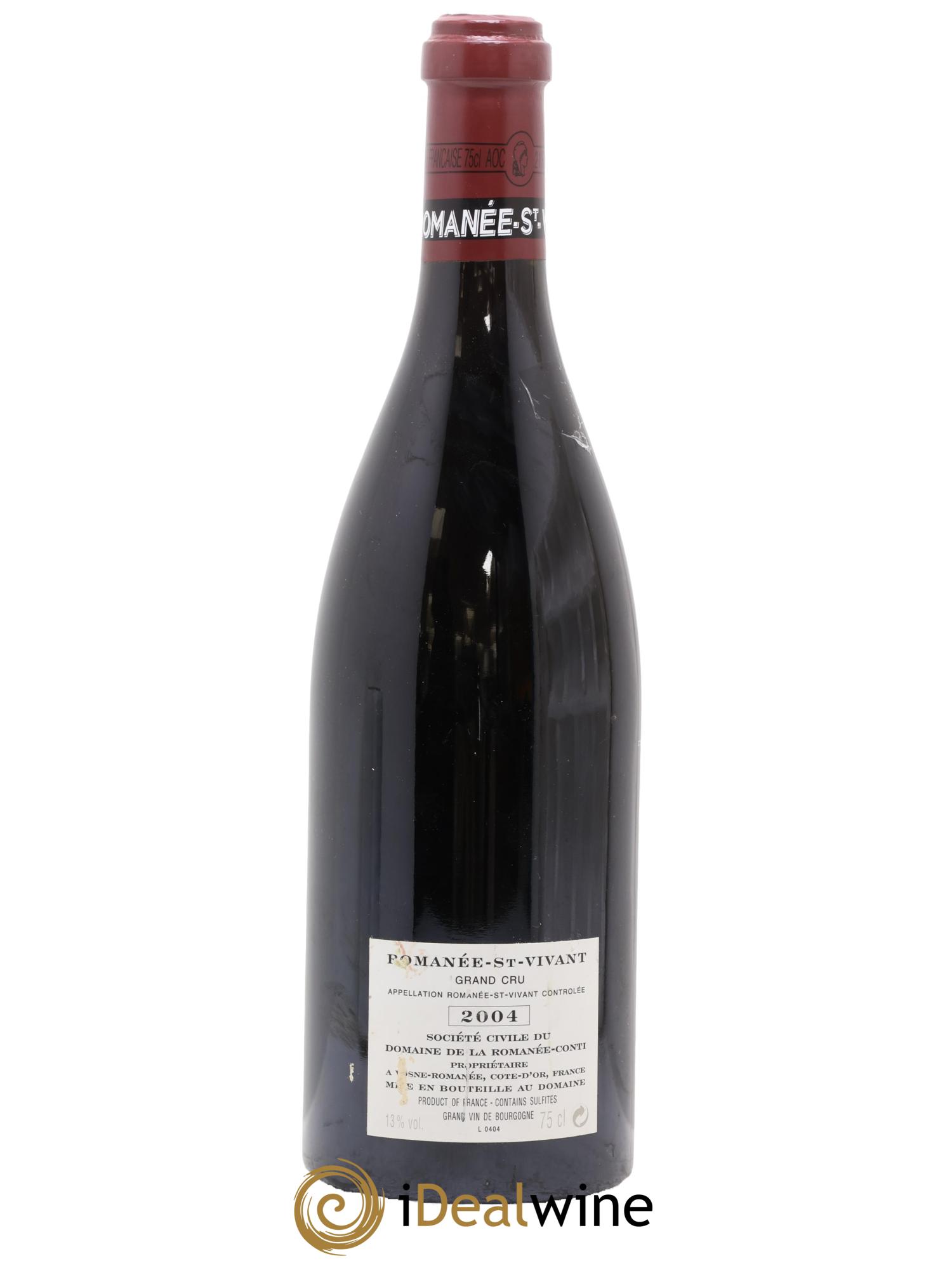 Romanée-Saint-Vivant Grand Cru Domaine de la Romanée-Conti 2004 - Lot de 1 bouteille - 1