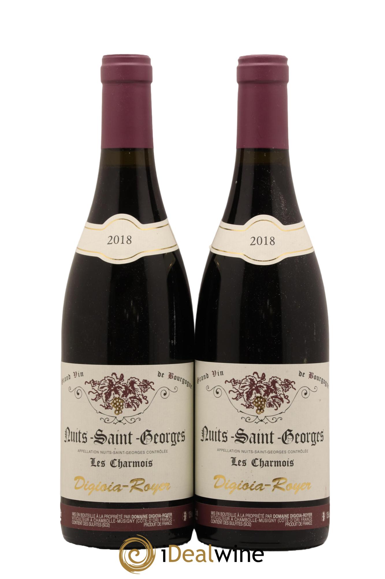 Nuits-Saint-Georges Les Charmois Domaine Digioia Royer 2018 - Lot de 2 bouteilles - 0