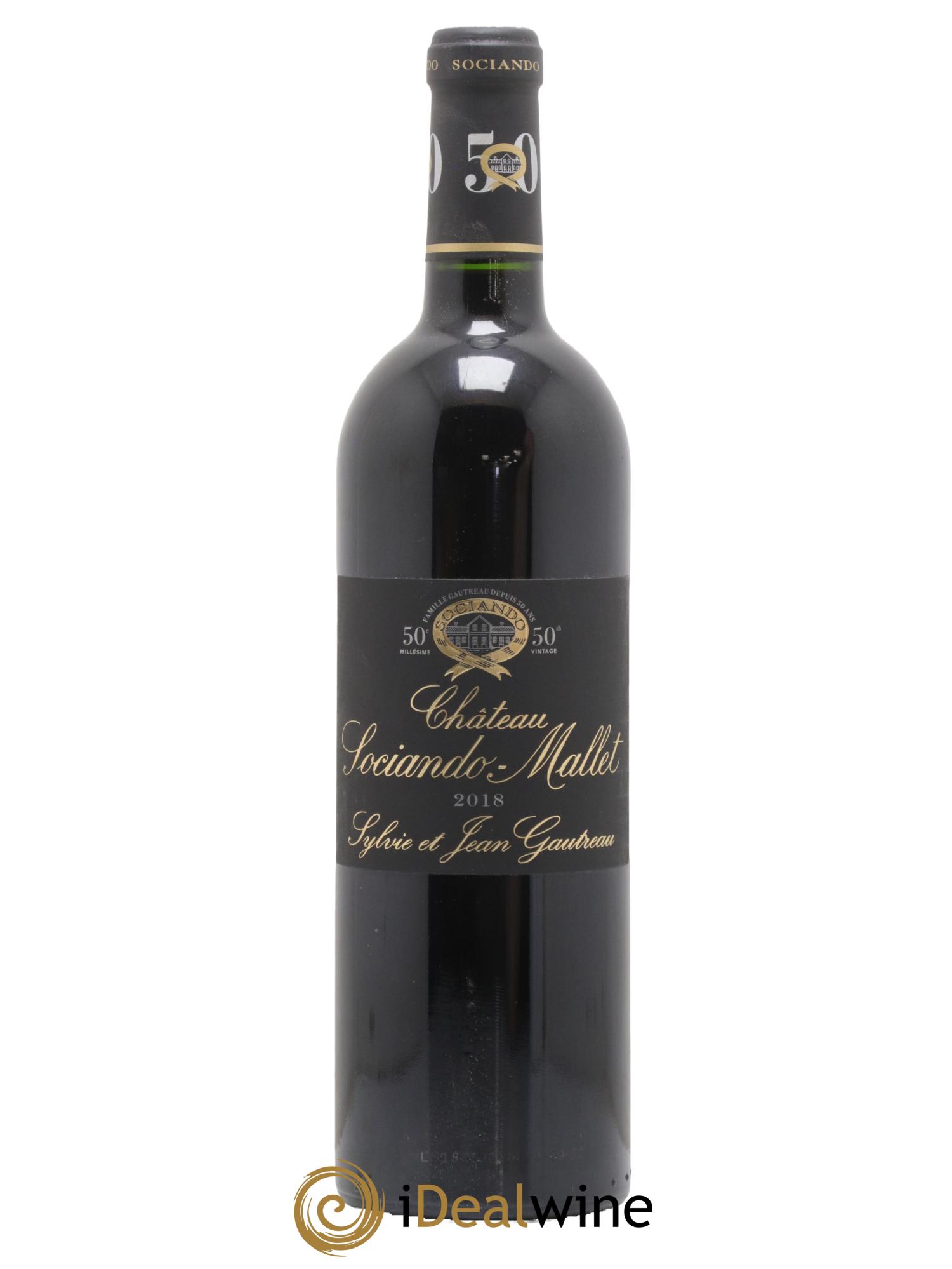 Château Sociando Mallet 2018 - Lot de 1 bouteille - 0