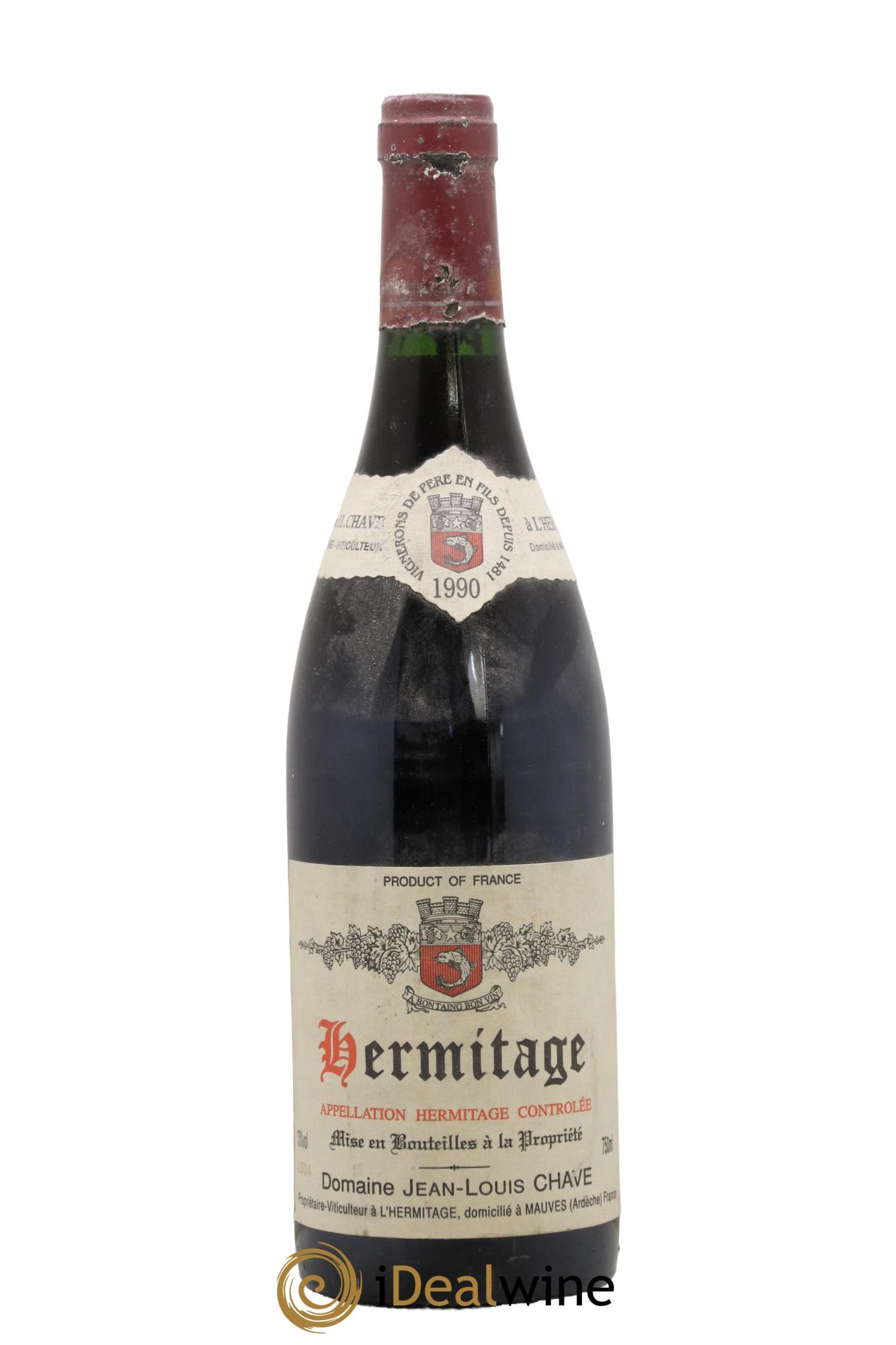 Hermitage Jean-Louis Chave 1990 - Lotto di 1 bottiglia - 0