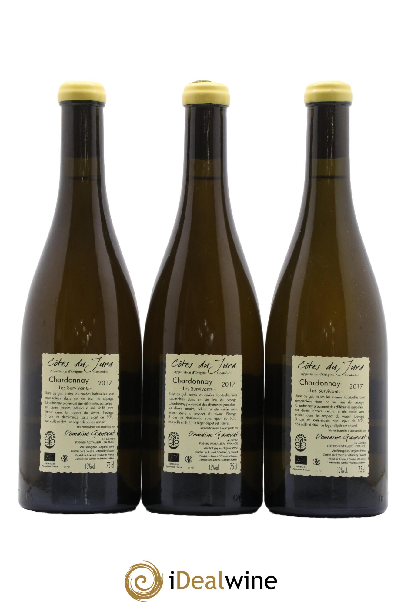Côtes du Jura Les Survivants Jean-François Ganevat (Domaine) 2017 - Lot de 3 bouteilles - 1