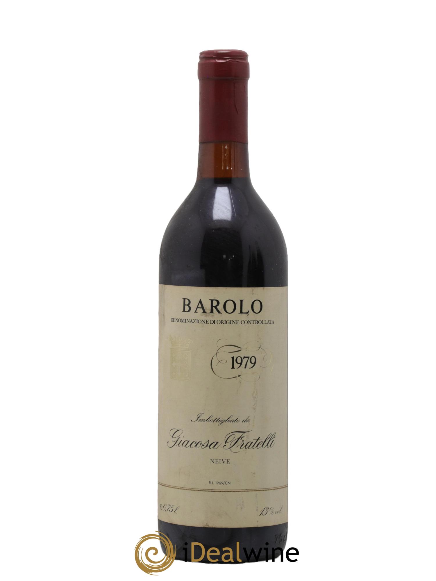 Barolo Giacosa Fratelli 1979 - Lot de 1 bouteille - 0