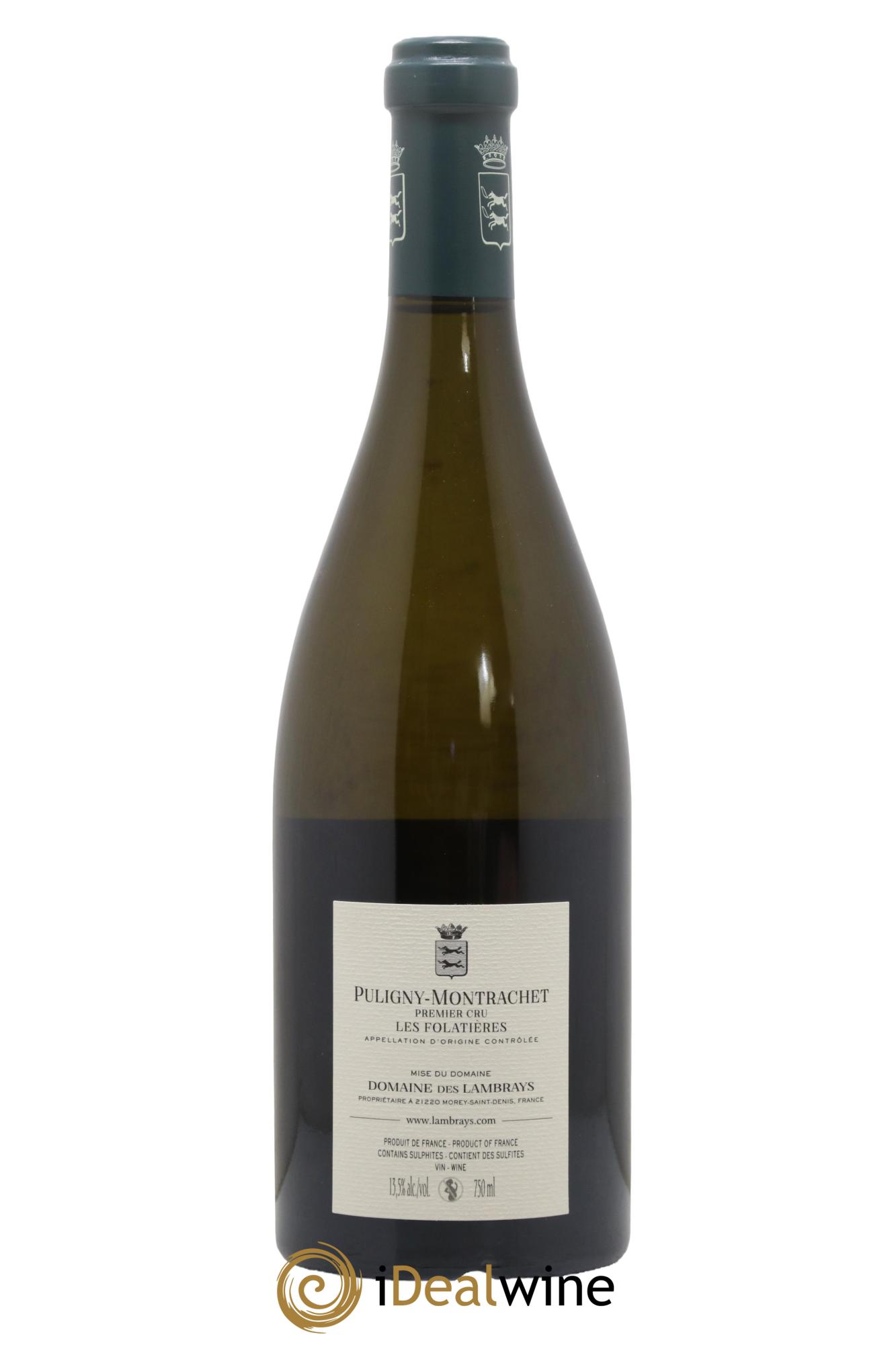 Puligny-Montrachet 1er Cru Les Folatières Domaine des Lambrays 2019 - Lot de 1 bouteille - 1