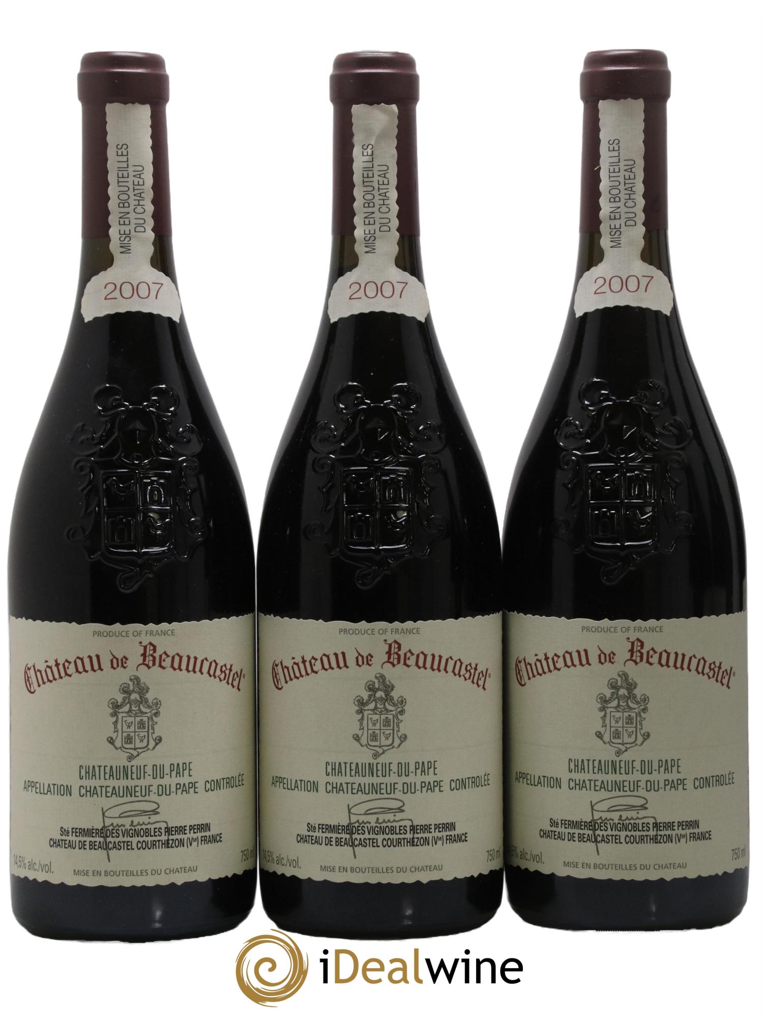 Châteauneuf-du-Pape Château de Beaucastel Famille Perrin 2007 - Lot de 6 bouteilles - 2