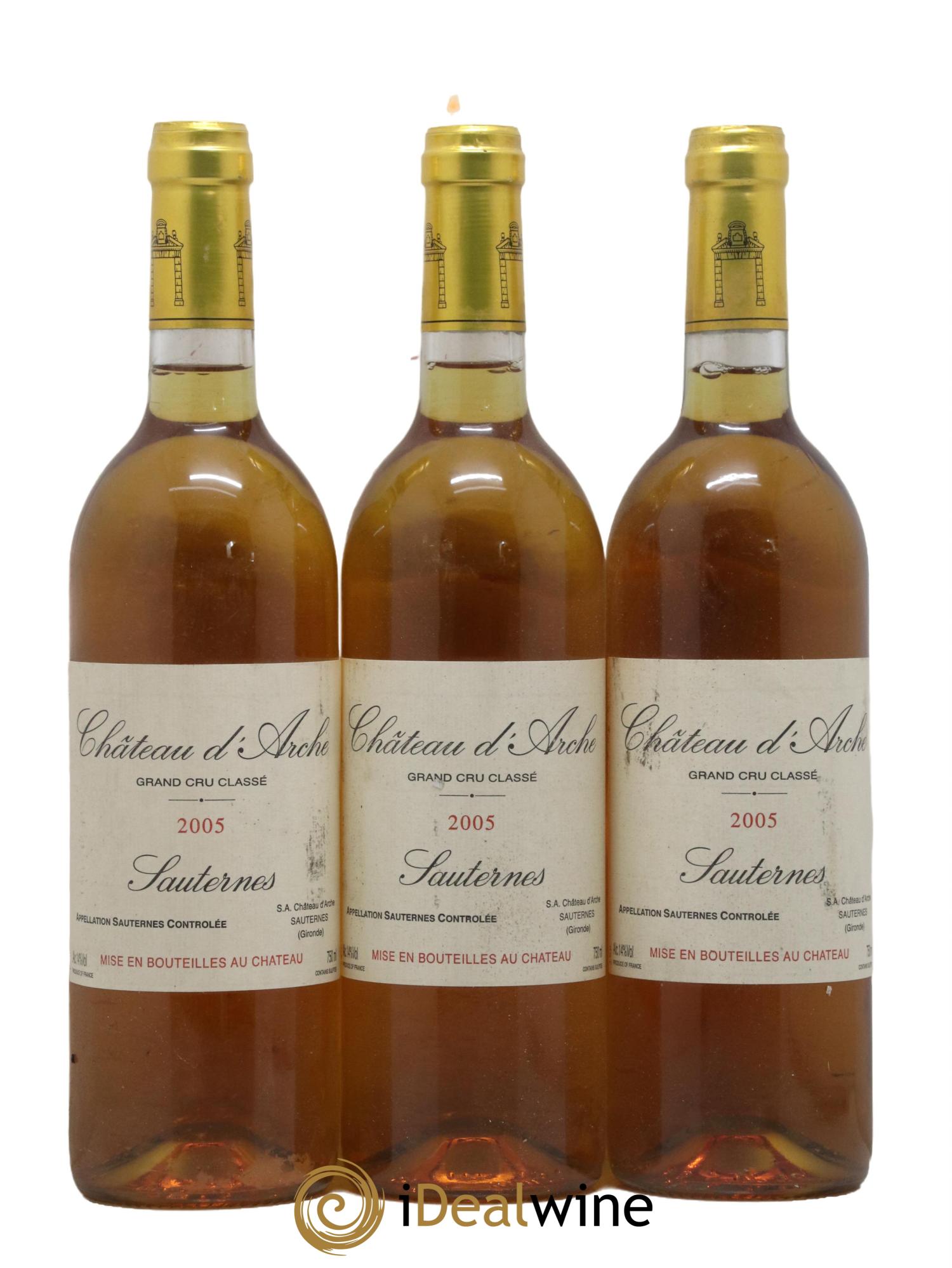 Château d' Arche 2ème Grand Cru Classé 2005 - Lotto di 3 bottiglie - 0
