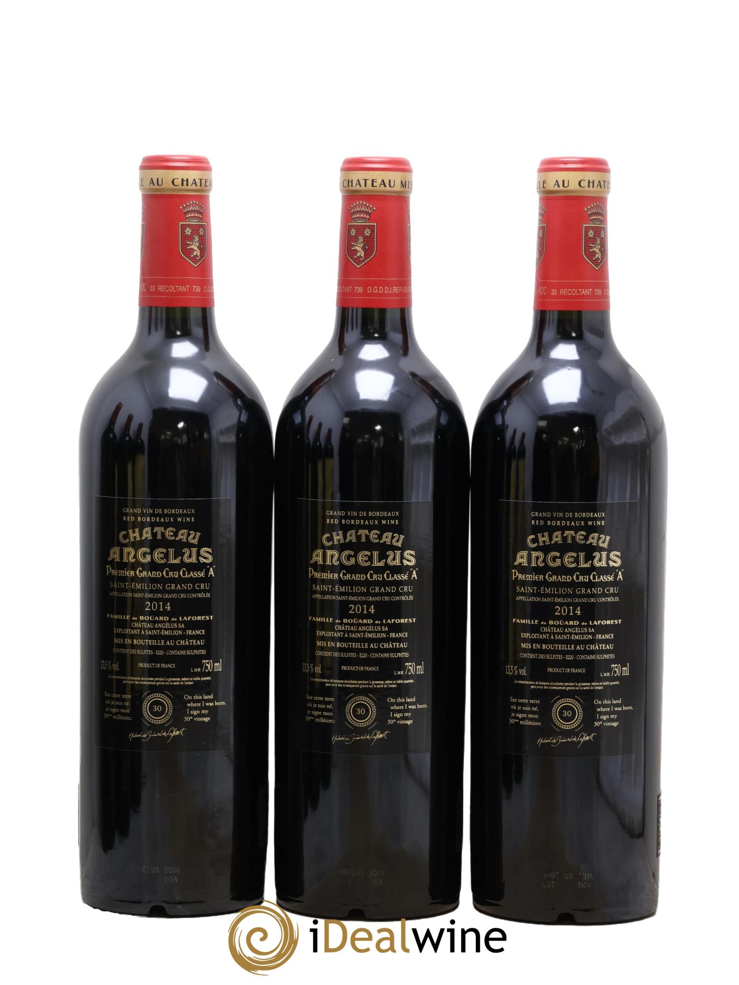 Château Angélus 1er Grand Cru Classé A 2014 - Lot de 6 bouteilles - 2